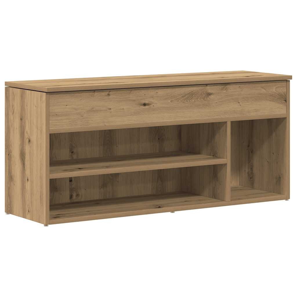 vidaXL Schuhregal Schuhbank Artisan-Eiche 102x30,5x45 cm günstig online kaufen
