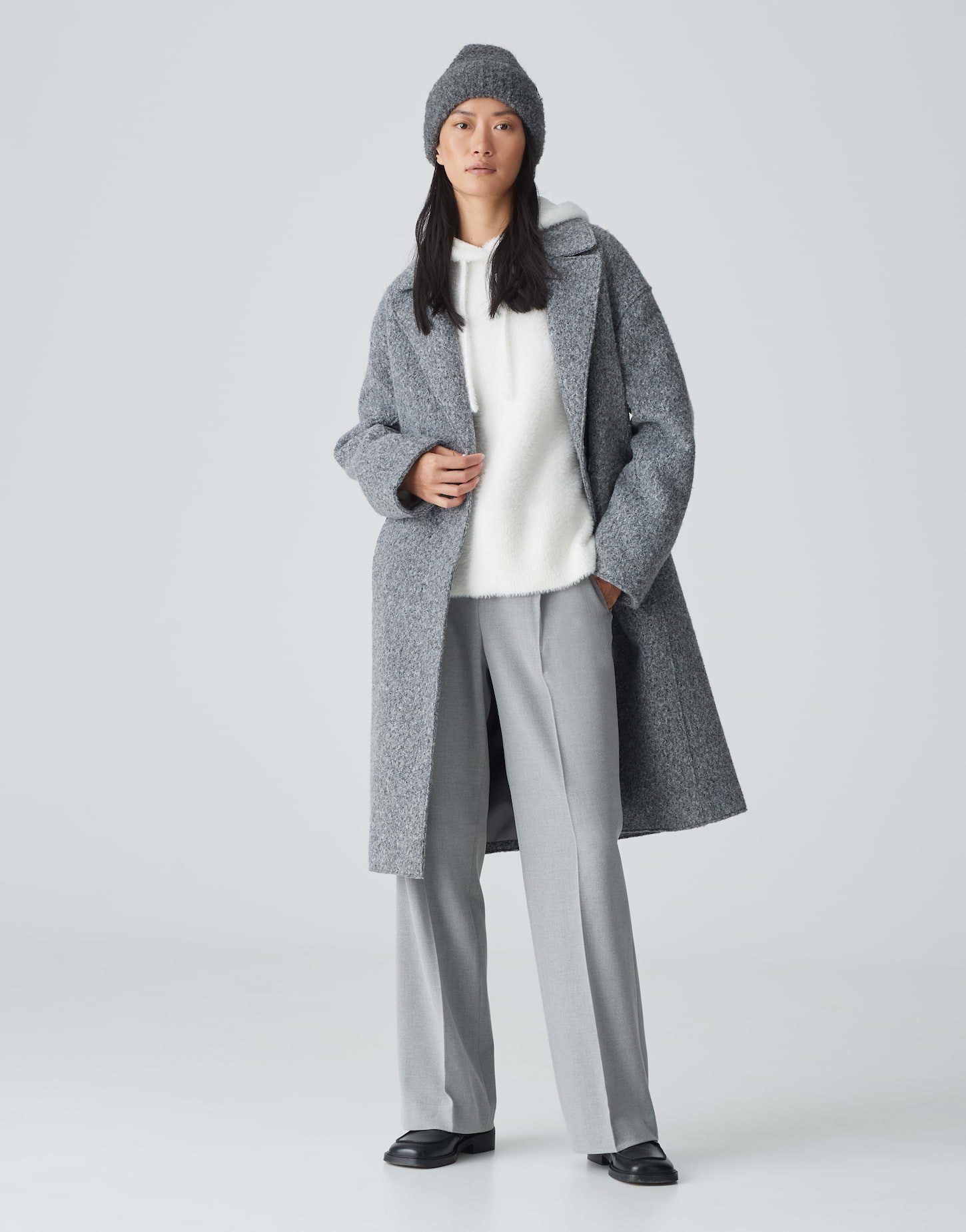 OPUS Strickmütze Mütze AWOMI aus kuscheligem Teddy Bouclé günstig online kaufen