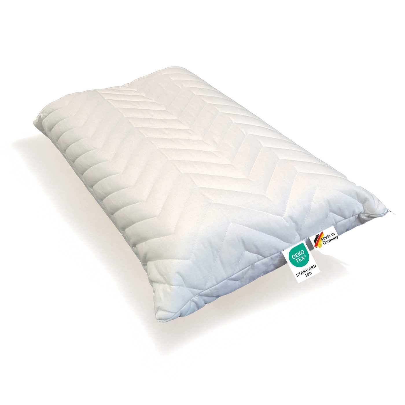 Garanta Nackenstützkissen Nackenstützkissen orthopädisches Kaltschaum Nackenkissen ergonomisch, Bezug: 100% Baumwolle, Seitenschläfer, Rückenschläfer, Durch Höhenanpassung individuell anpassbar