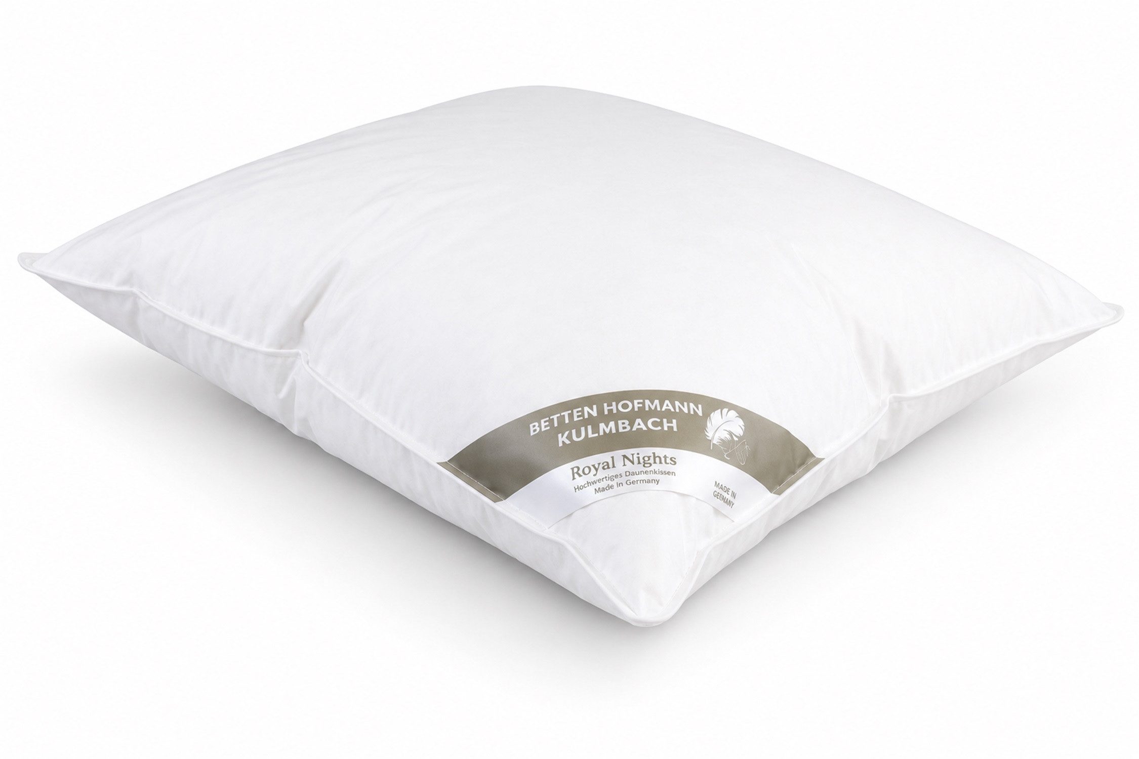 Betten Hofmann 3-Kammer-Kopfkissen Betten Hofmann Luxus 3-Kammer-Kopfkissen 60x80 cm weiche Daunenhülle, Füllung: Federn und Daunen, Bezug: 100% Baumwolle, Seitenschläfer, Rückenschläfer, weich und unterstützend, made in Germany, allergikergeeignet