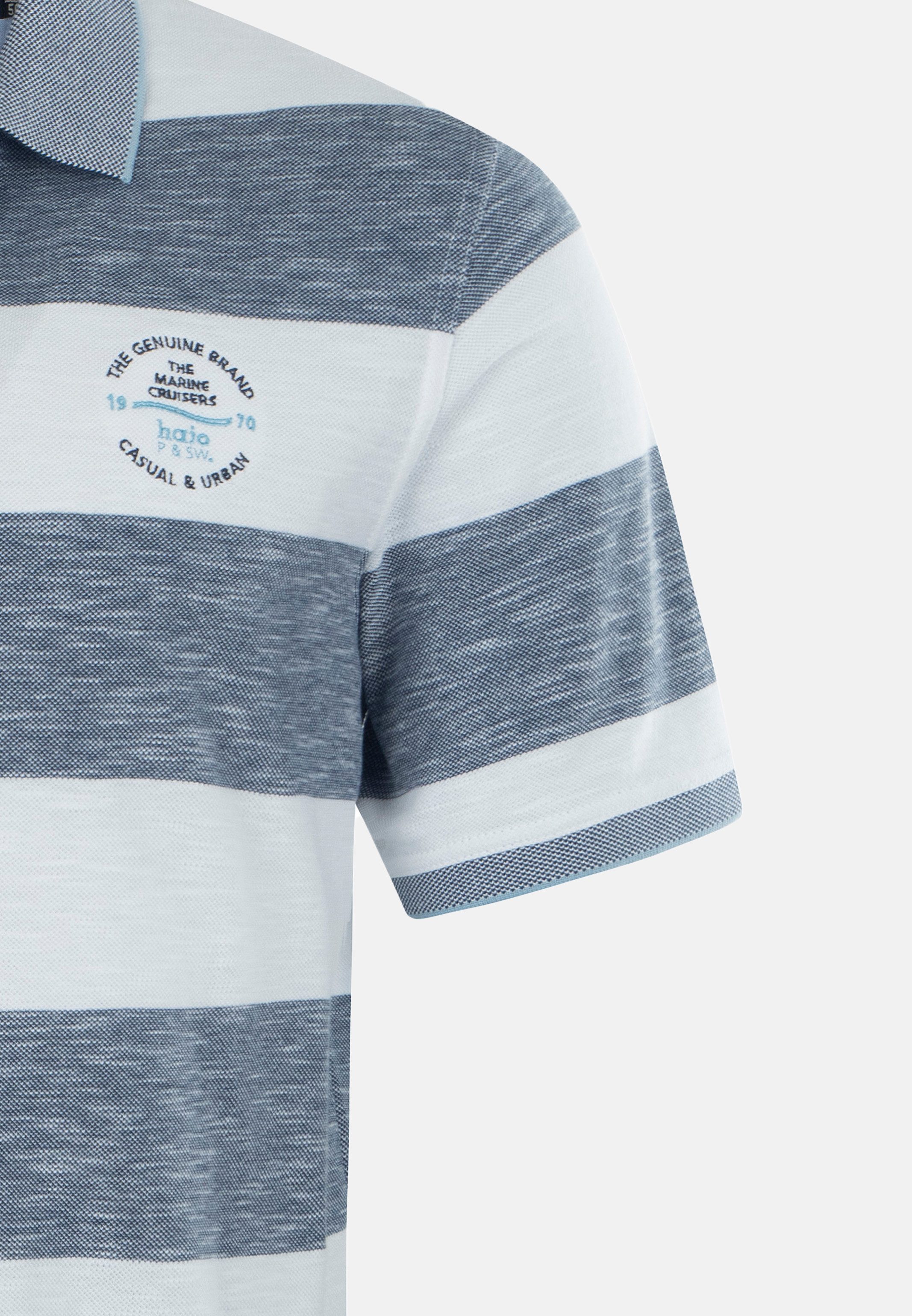 Hajo Poloshirt Riviera (1-tlg) Poloshirt - Baumwolle - Atmungsaktiv - Reine Baumwolle
