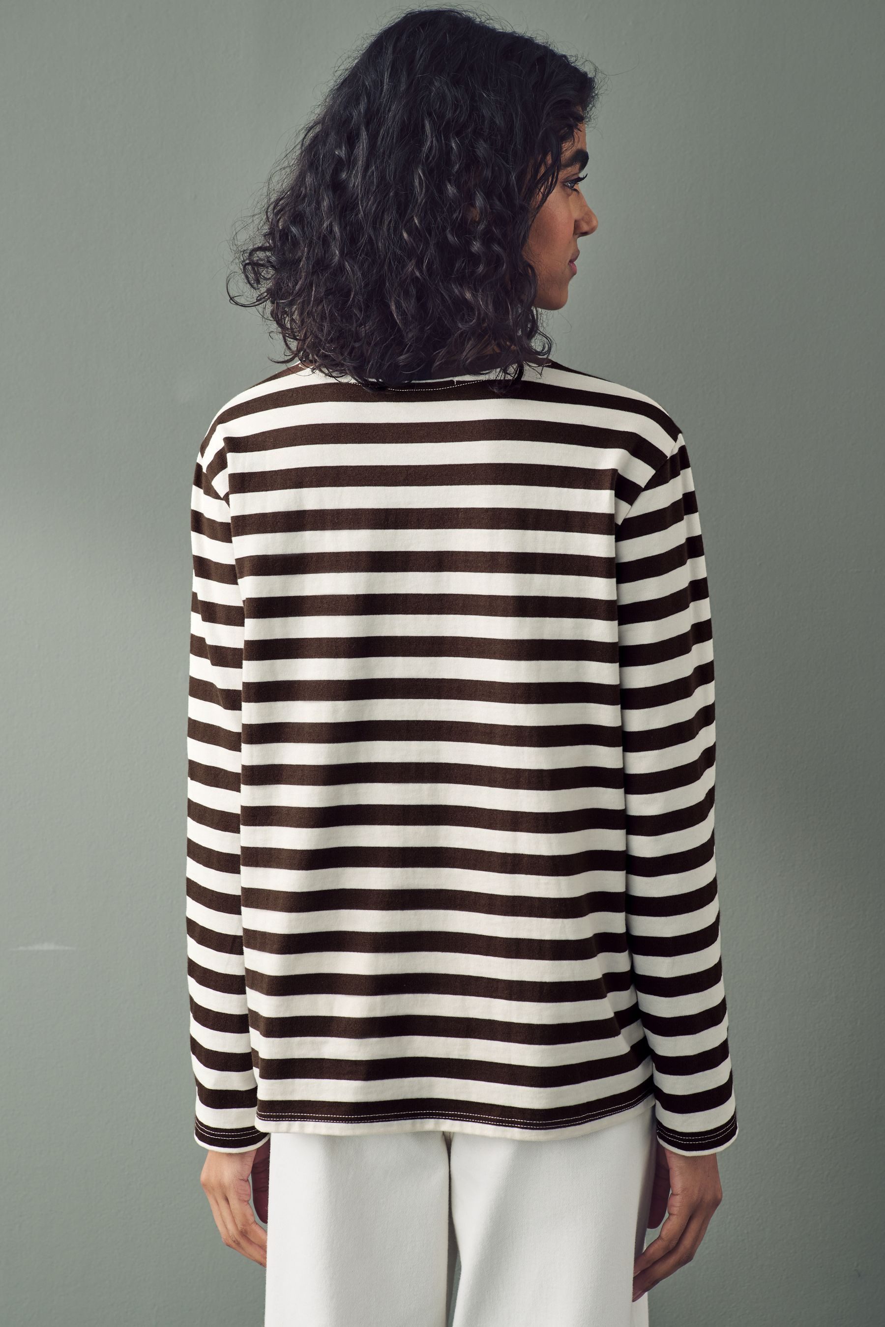 Next Langarmshirt Top aus 100 % Baumwolle günstig online kaufen
