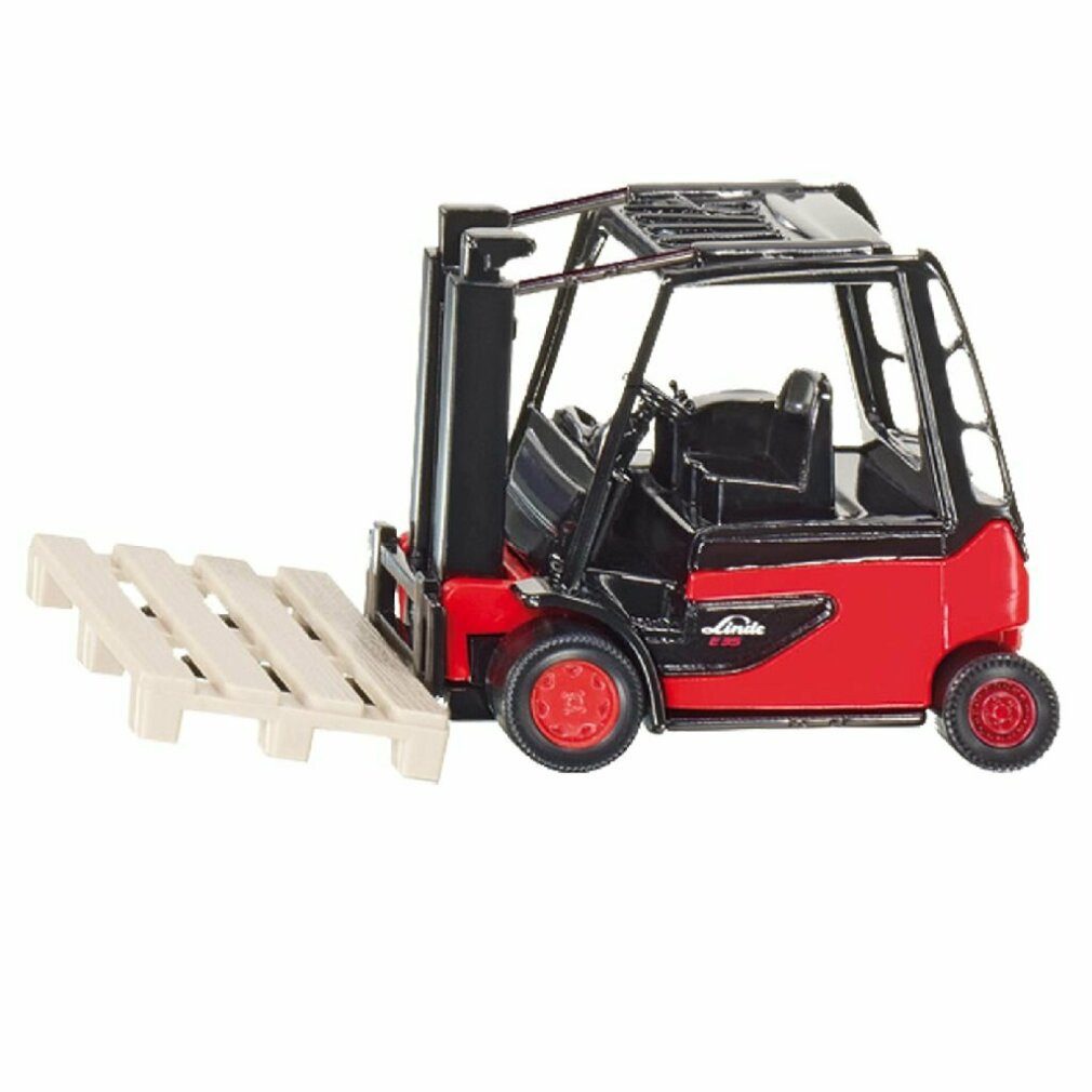Siku Modellauto 1311, Gabelstapler, Metall/Kunsstoff, 1 Palette, Bewegliche Gabel