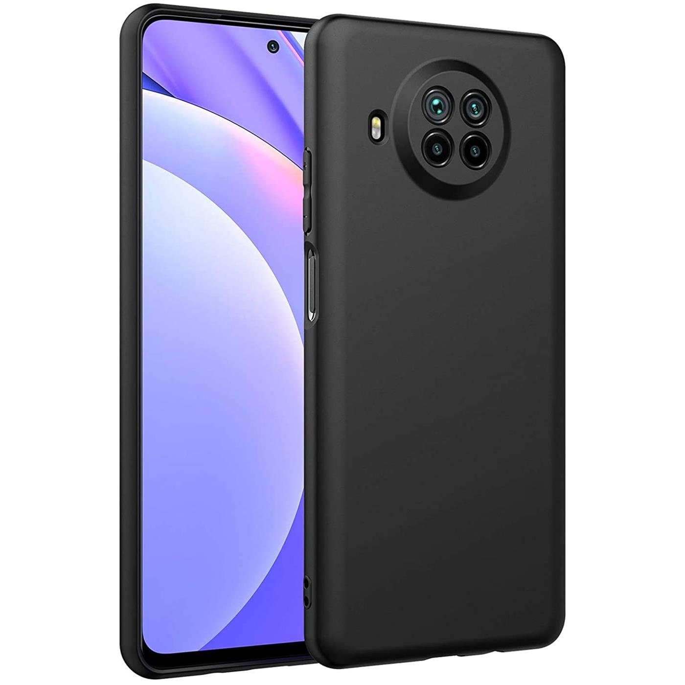 CoolGadget Handyhülle Black Series Handy Hülle für Xiaomi Mi 10T Lite 6,67 Zoll, Edle Silikon Schlicht Robust Schutzhülle für Xiaomi Mi 10T Lite Hülle