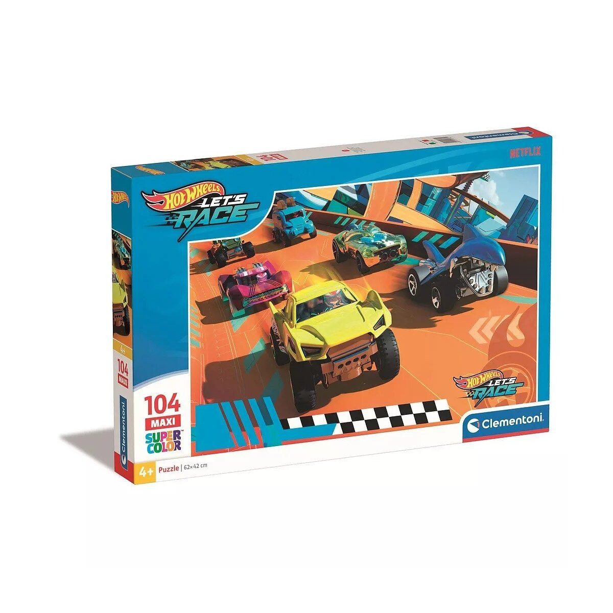 Lernspielzeug Hot Wheels Turbo Track 104-teilige Maxi-Puzzle von
