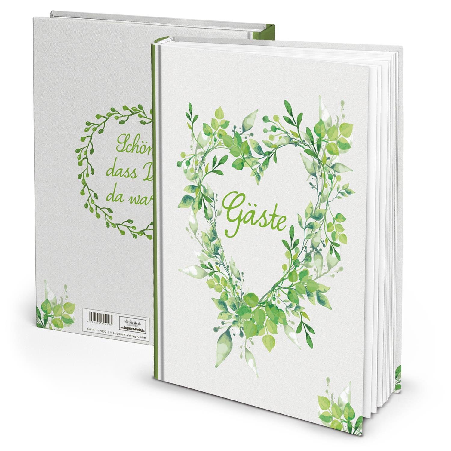 floral Hochzeitsgästebuch Tagebuch A4 Logbuch-Verlag DIN