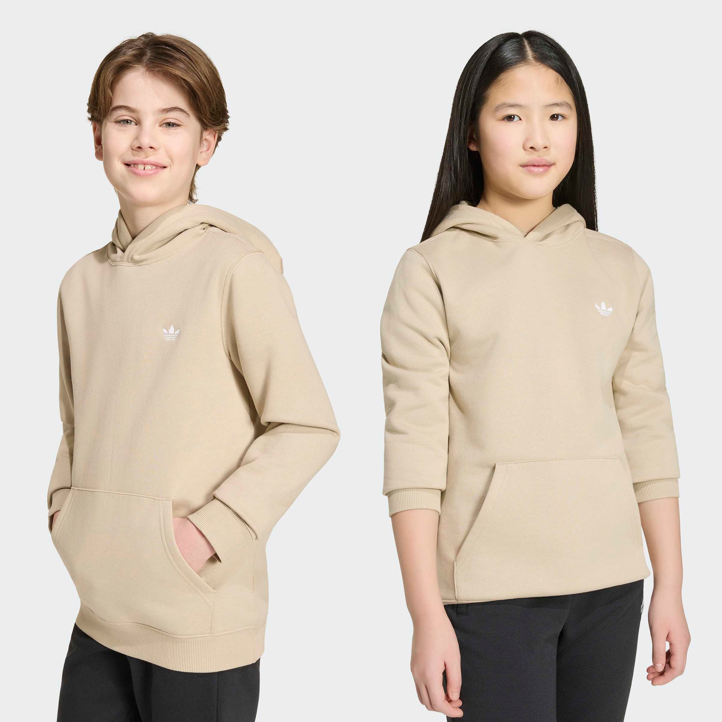 adidas Originals Kapuzensweatshirt REGULAR HOODIE für Kinder, mit Kapuze, ohne Verschluss, aus Baumwolle und Polyester