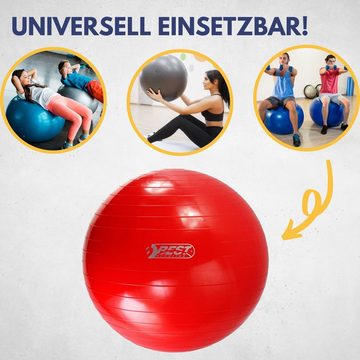 Best Sporting Sitzball Unisex – Erwachsene Gymnastikball I Trainingsball 65cm, 75cm oder 85cm I Für Therapie- und Rehabilitationseinheiten I Belastung bis 250kg I Pilates Ball I Fitnessball für zu Hause, Die Gymnastikbälle sind maximal belastbar bis 250 kg und ideal zum Ganzkörpertraining, für Therapie- und Rehabilitationseinheiten oder als praktische Sitzmöglichkeit.