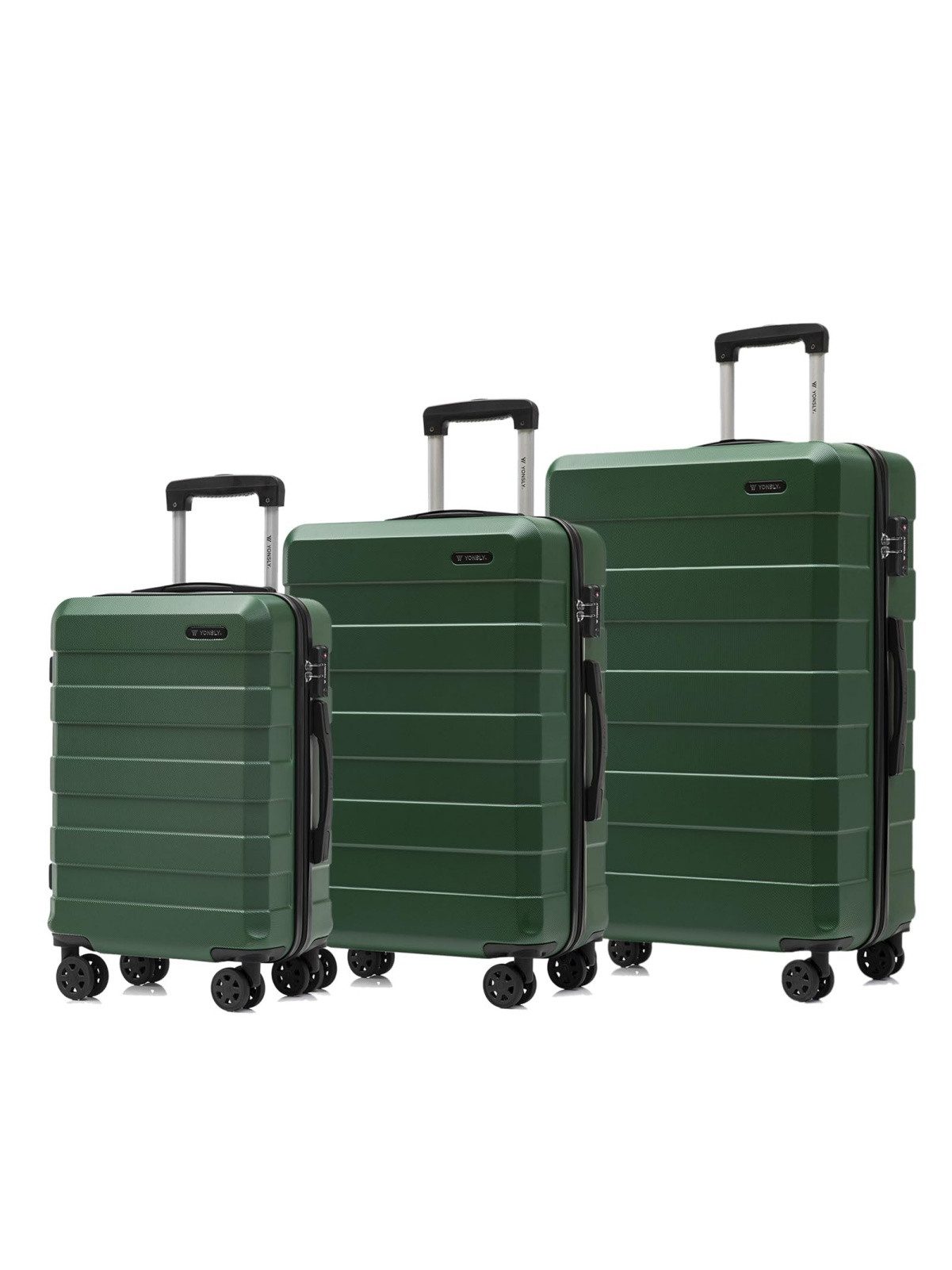 Trolleyset Premium Hartschalen-Reisekoffer Trolley Kabinenkoffer M-L-XL