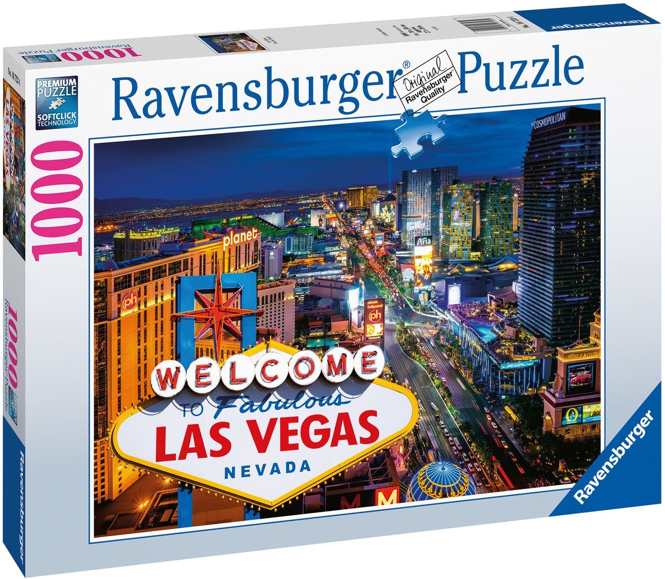 - FSC® Las Puzzle in Vegas, Made 1000 Puzzleteile, - schützt Wald weltweit; Ravensburger Germany