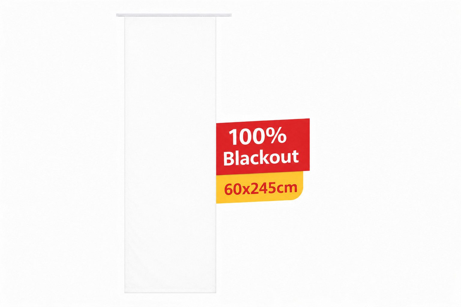 Stoffschmiede Schiebegardine, Blickdicht, 60x245cm, Paneelwagen, Lichtschutz, 100% Blackout