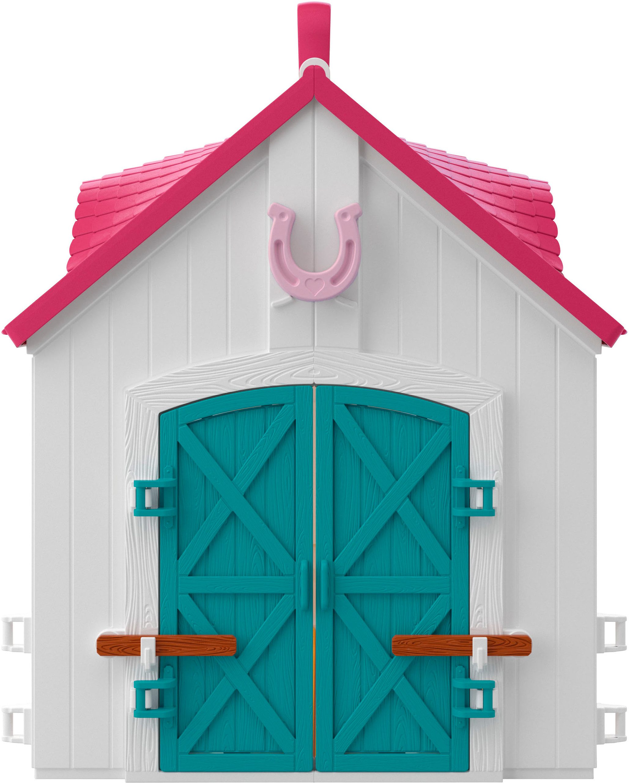 Schleich® Spielwelt HORSE CLUB, Offenstall -Kleines Hufeisen (42703), Made in Europe