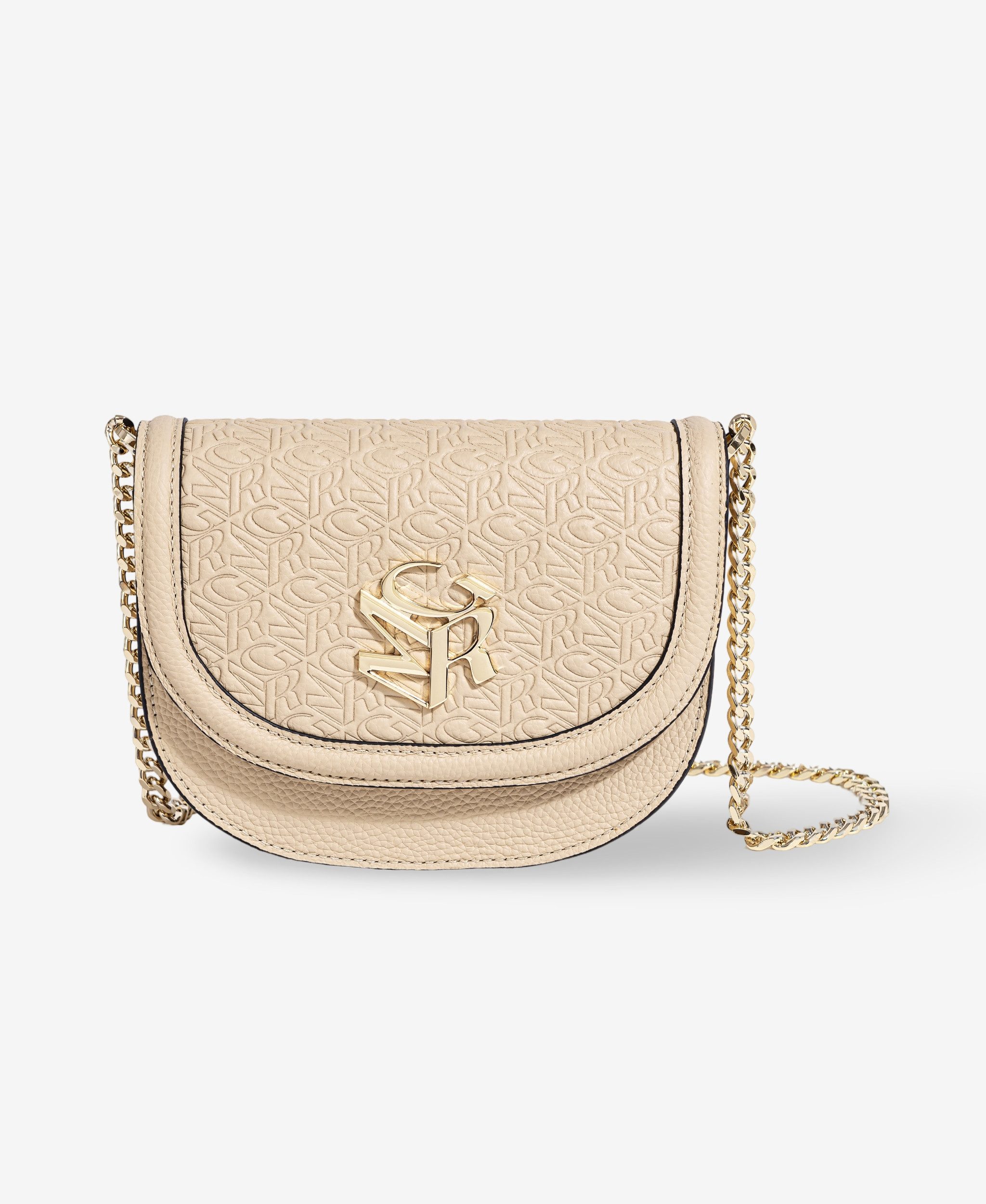 GLAMIRA Handtasche GoAnywhere Beige Umhängetasche (1-tlg), echt Leder