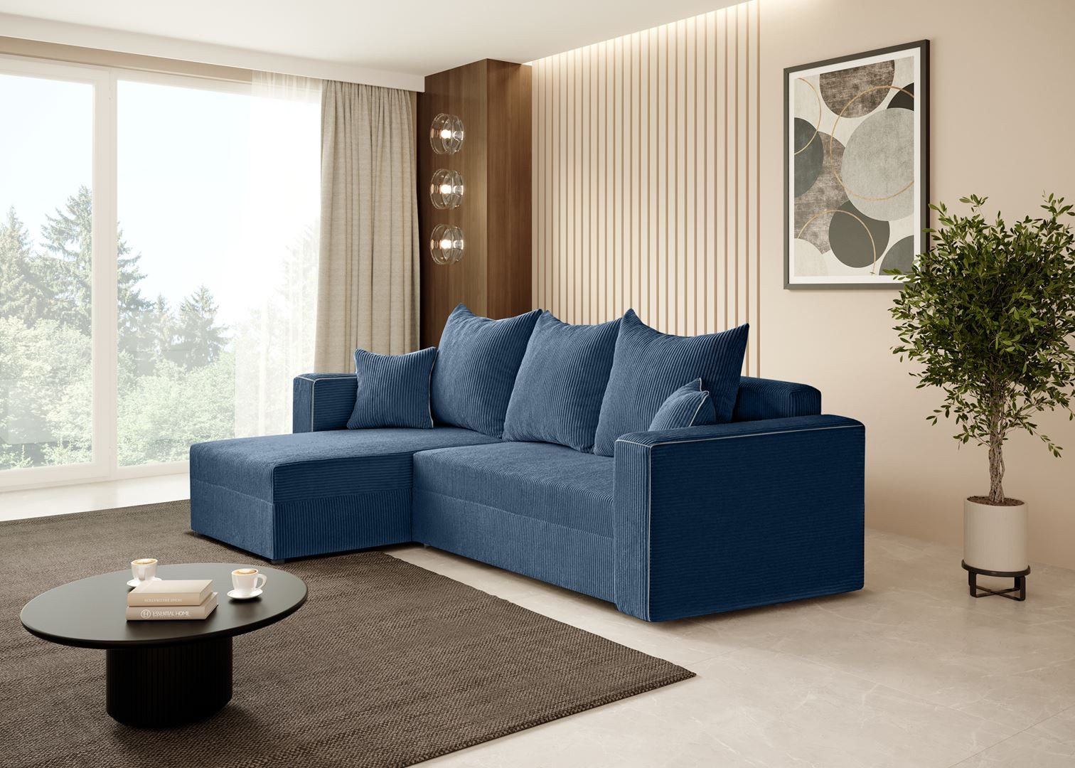 Beautysofa Ecksofa HAMLET, inkl. Schlaffunktion, Bettkasten, günstig online kaufen