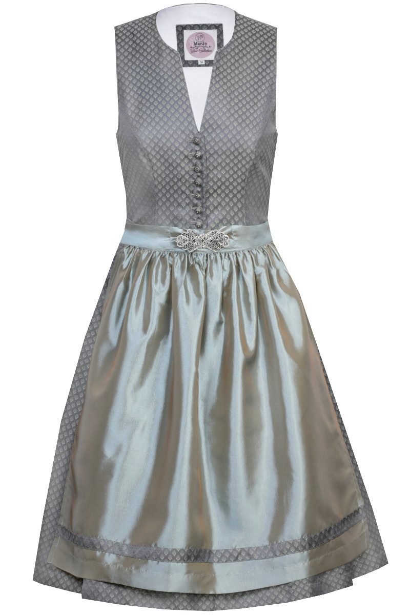 Dirndl Midi Dirndl 2tlg. - EVI - grau/gischt