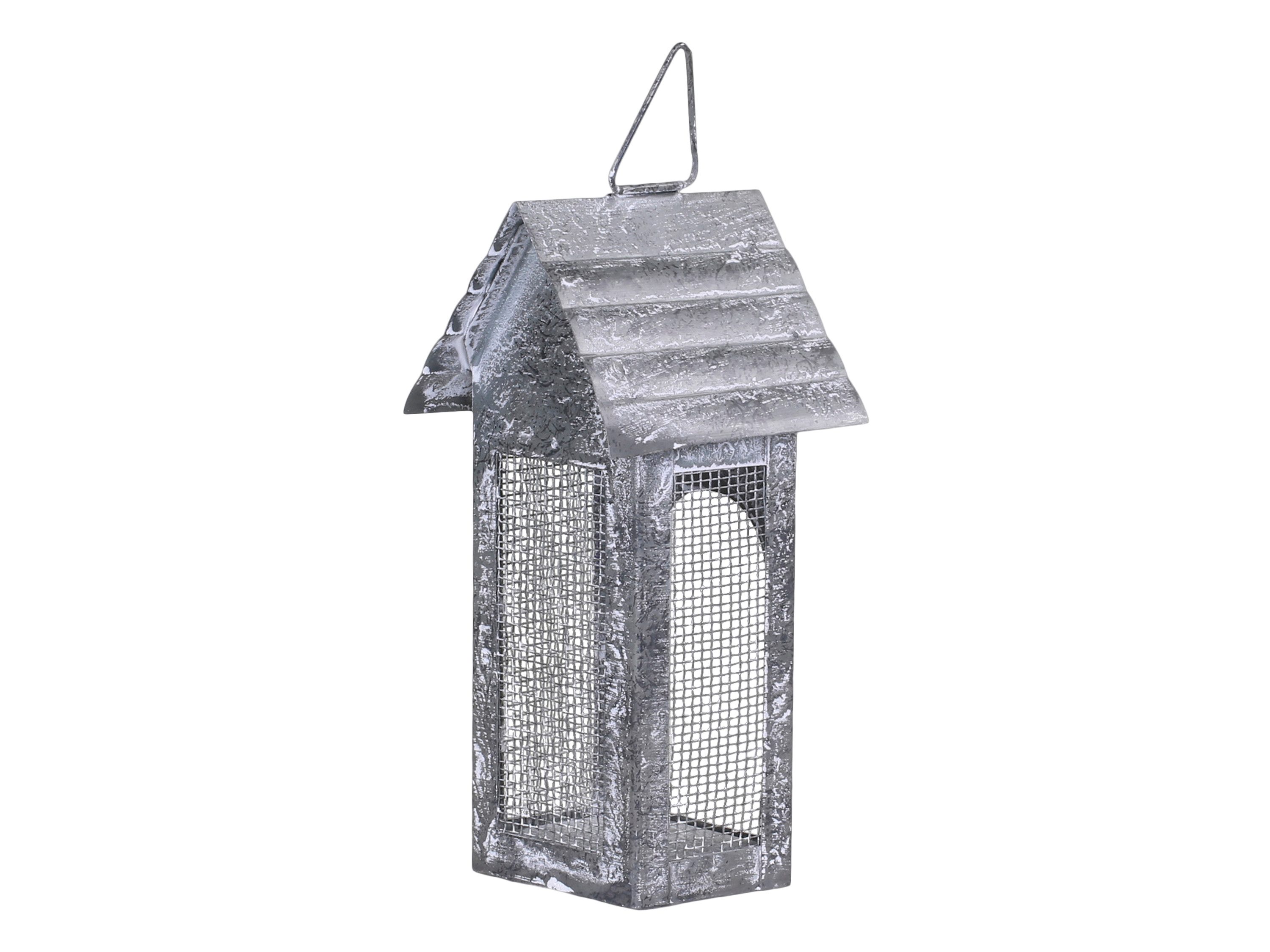 Chic Antique Kerzenlaterne Laterne Kerzenhaus Lichthaus Zink Windlicht Vintage Deko Antik Grau, Passt ideal zu Landhausstil, Shabby Chic und rustikaler Deko