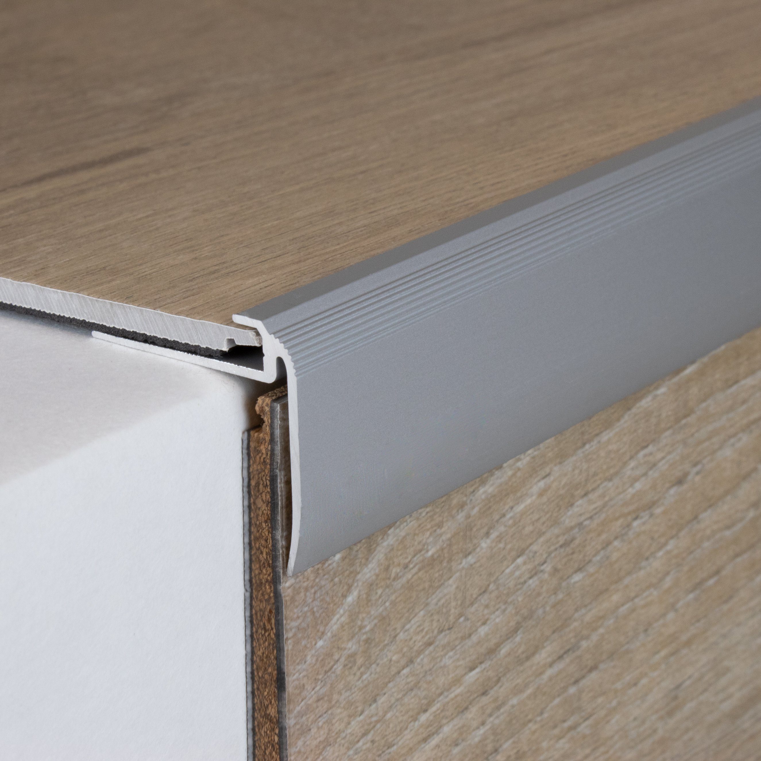 PROVISTON Abschlussprofil Aluminium, 31 x 4.5 x 1000 mm, Silber, Einfass- & Выпускные профили