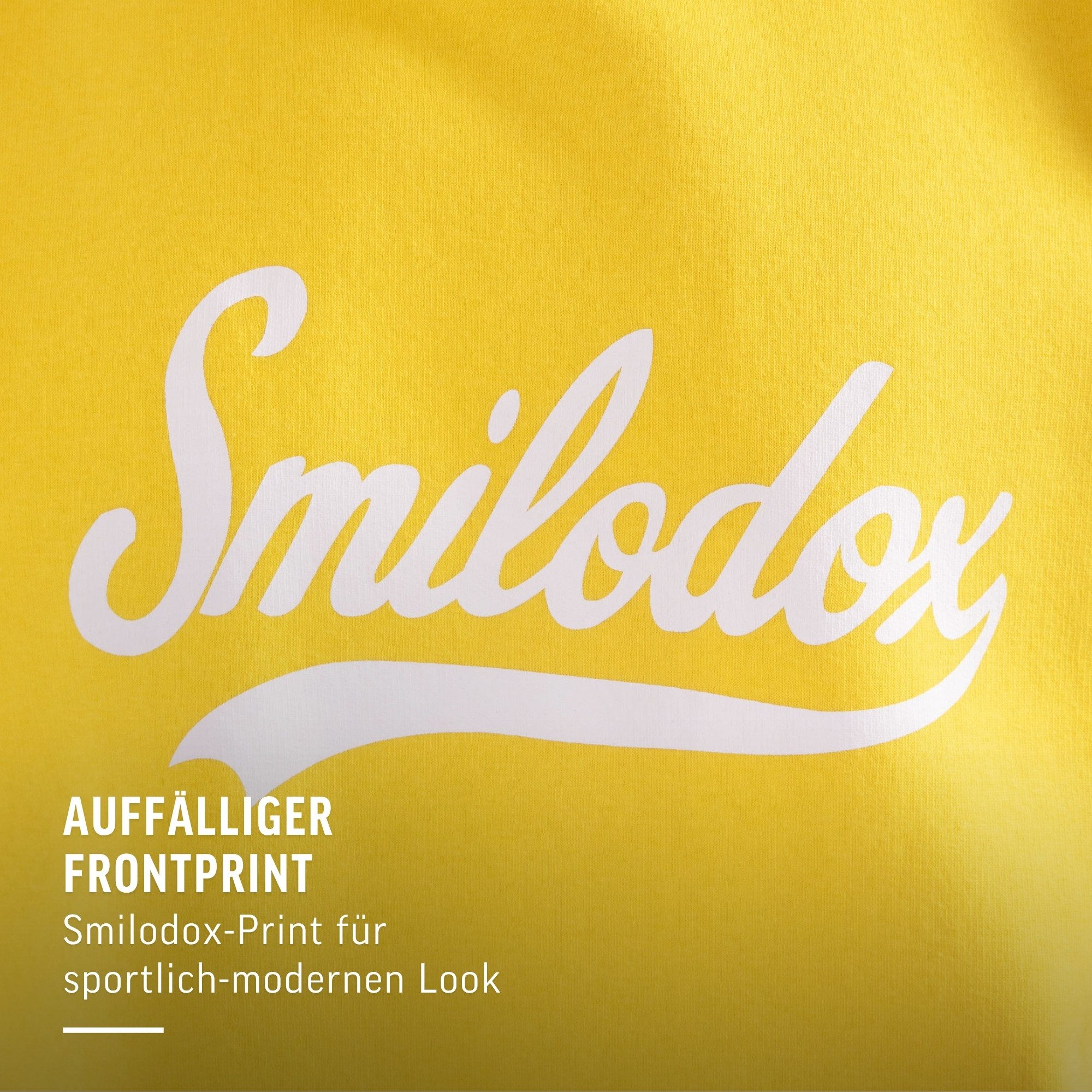 Hoodie Lorik, Oversize Kapuzenpullover mit großem Frontprint auf der Brust
