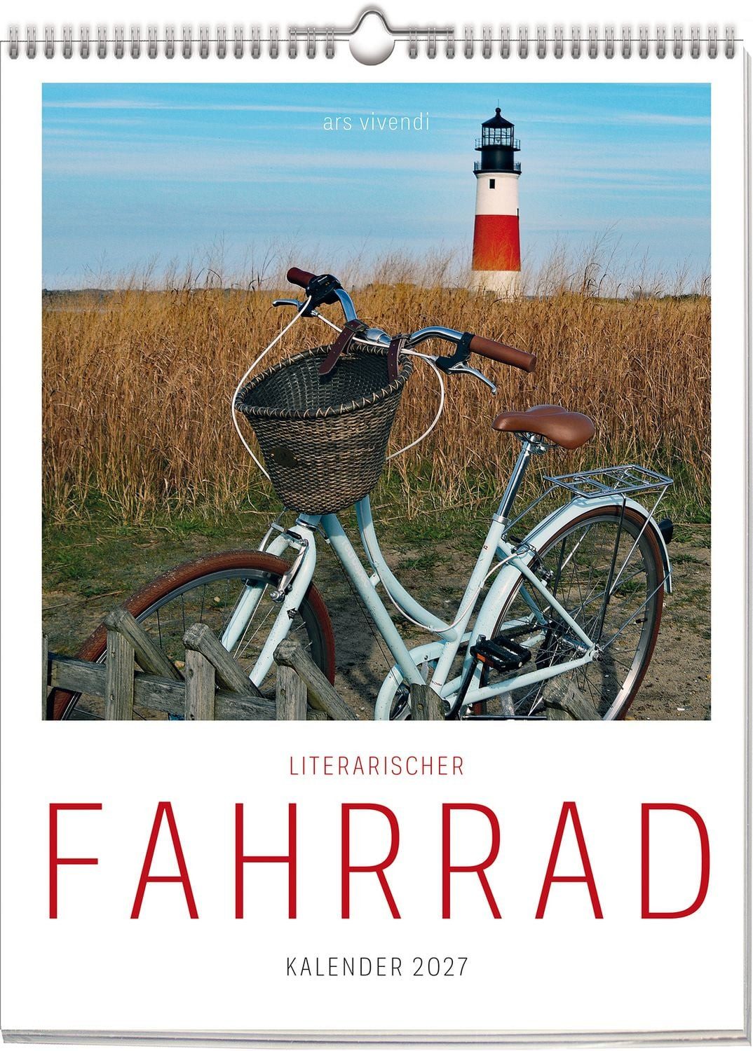 ars vivendi Wandkalender Literarischer Fahrrad Kalender 2027