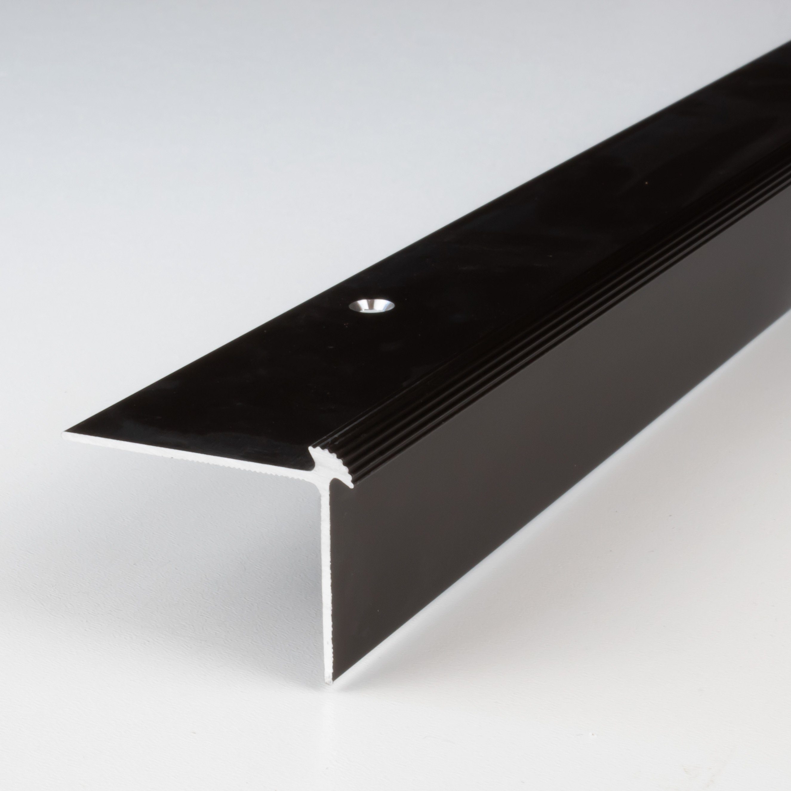 PROVISTON Treppenkantenprofil Aluminium, 40 x 30 x 1000 mm, Bronze Dunkel, Treppenkante Winkel (1-St)