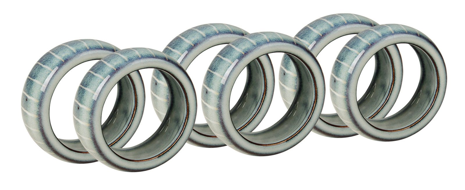 Broste Copenhagen Stoffserviette Nordic Sea Салфеткиring soft blue 6er Set, Nordic Sea Салфеткиring