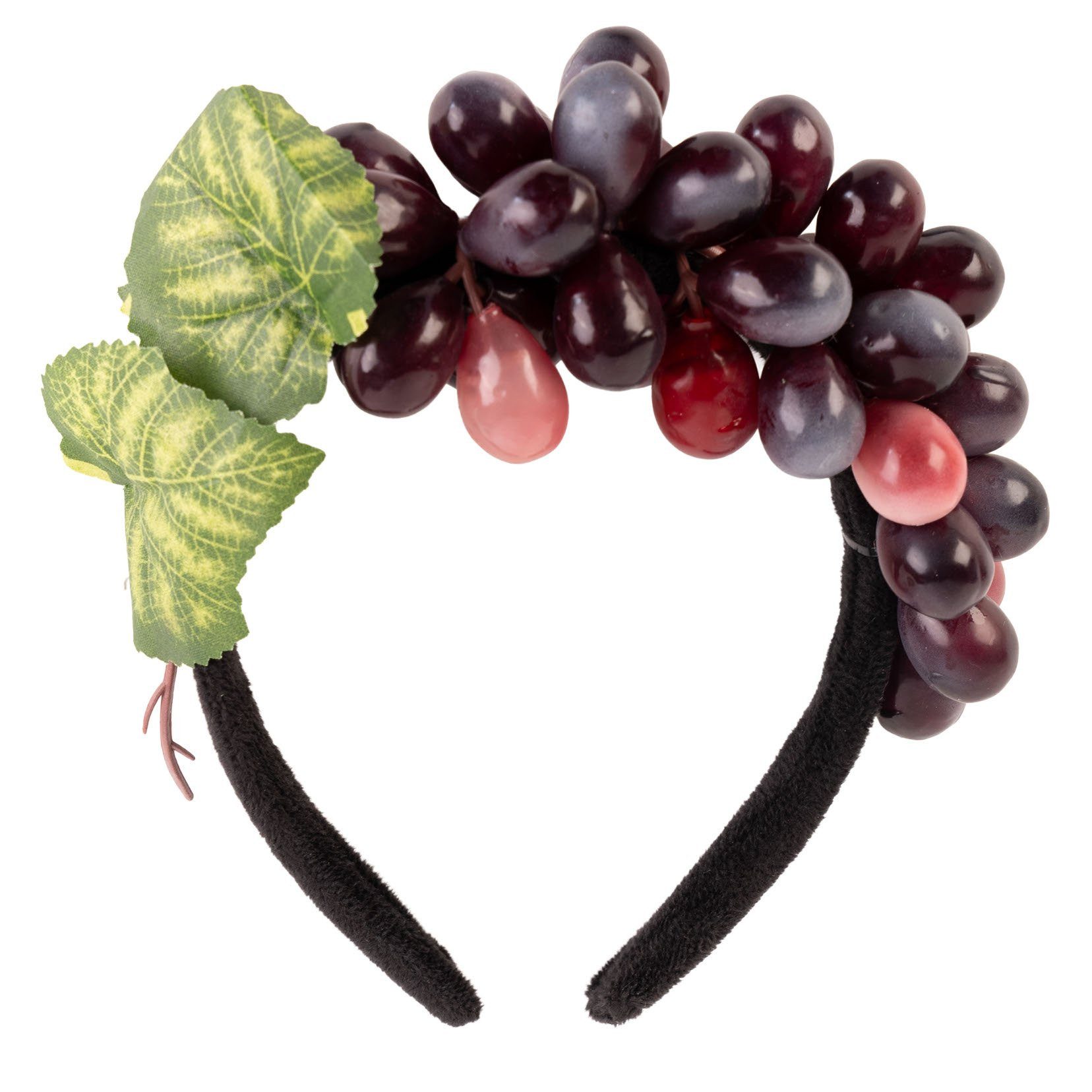 Metamorph Kostüm Weintrauben Haarreif - Obst für Fasching Karneval, Nicht nur für Weinköniginnen ein tolles Accessoire