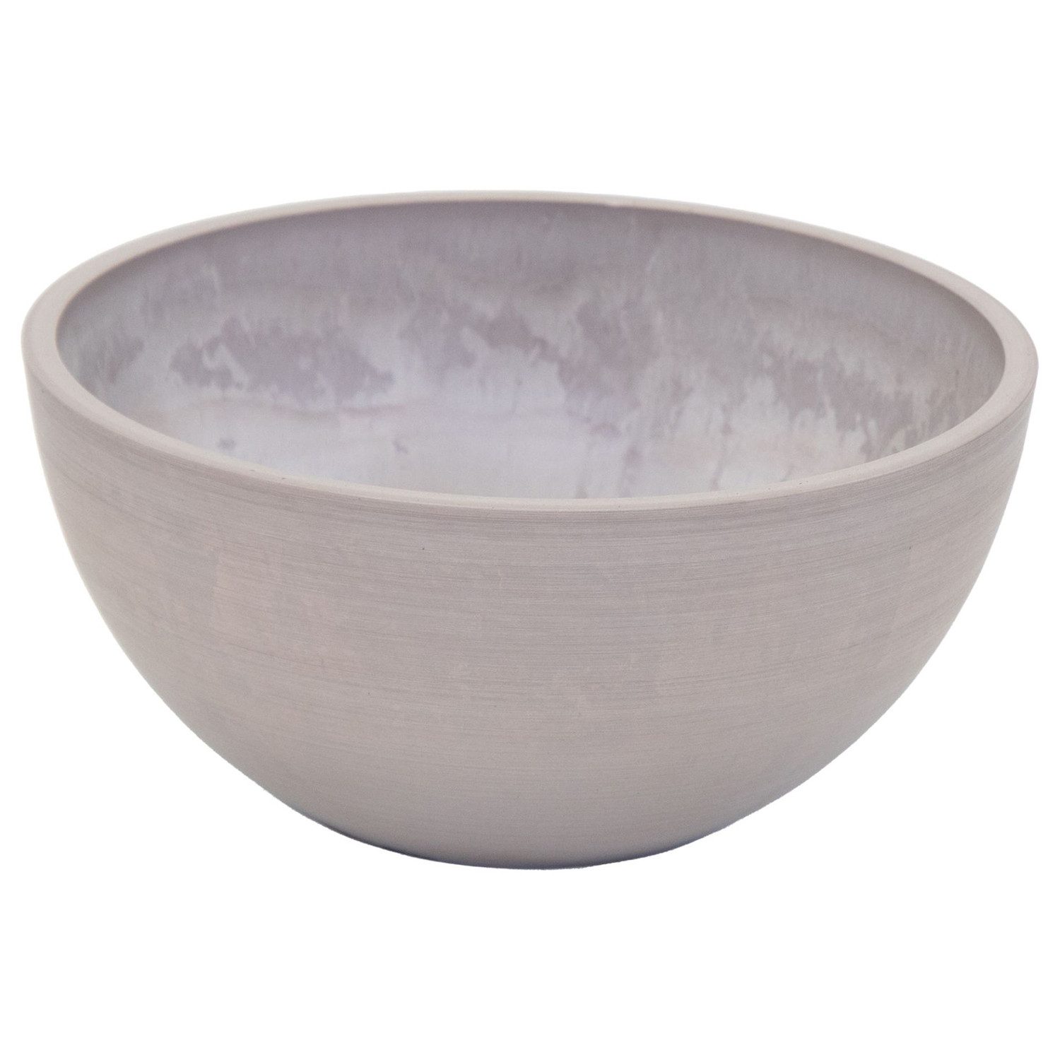 colourliving Blumentopf Pflanzkübel Ecostone BOWL rund Pflanztöpfe aus Recyclingmaterial, Stilvolle Nachhaltigkeit für drinnen und draußen