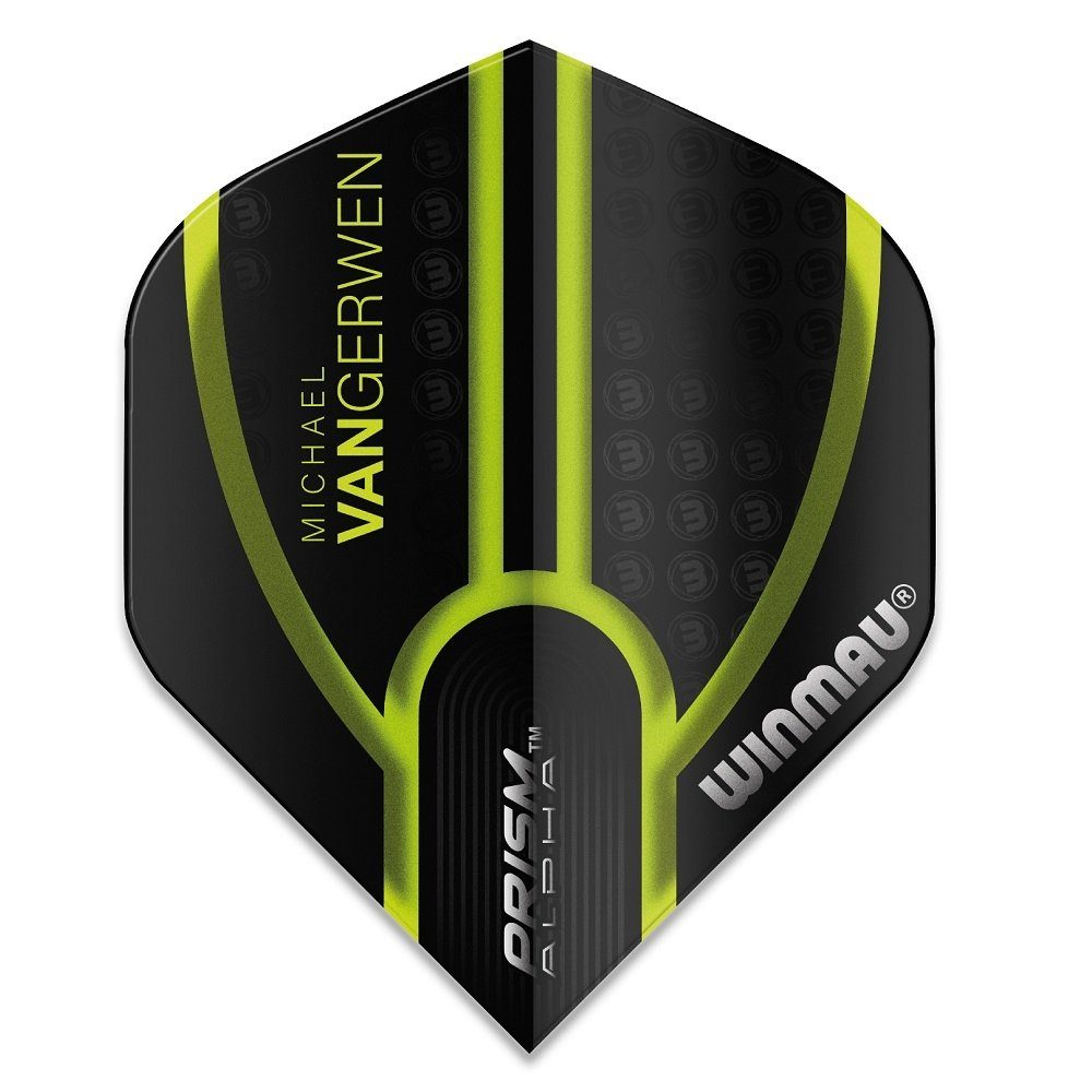 Winmau Dartpfeil Fly-Pack MvG Prism Kollektion 8122, enthält 5 Sets mit je 3 unterschiedlichen Fly-Designs