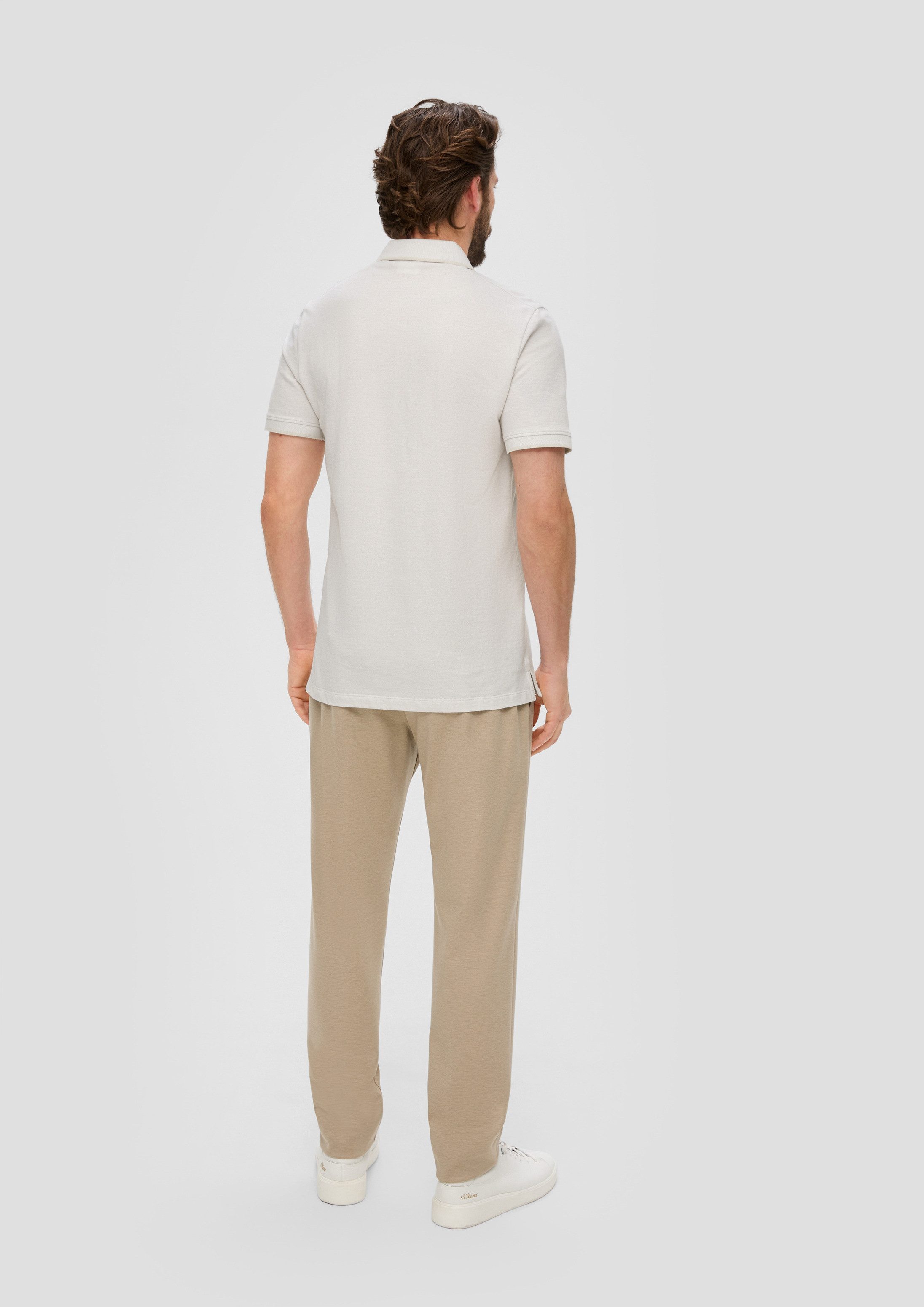 s.Oliver Kurzarmshirt Polo-Shirt Poloshirt im Slim Fit mit Piquéstruktur