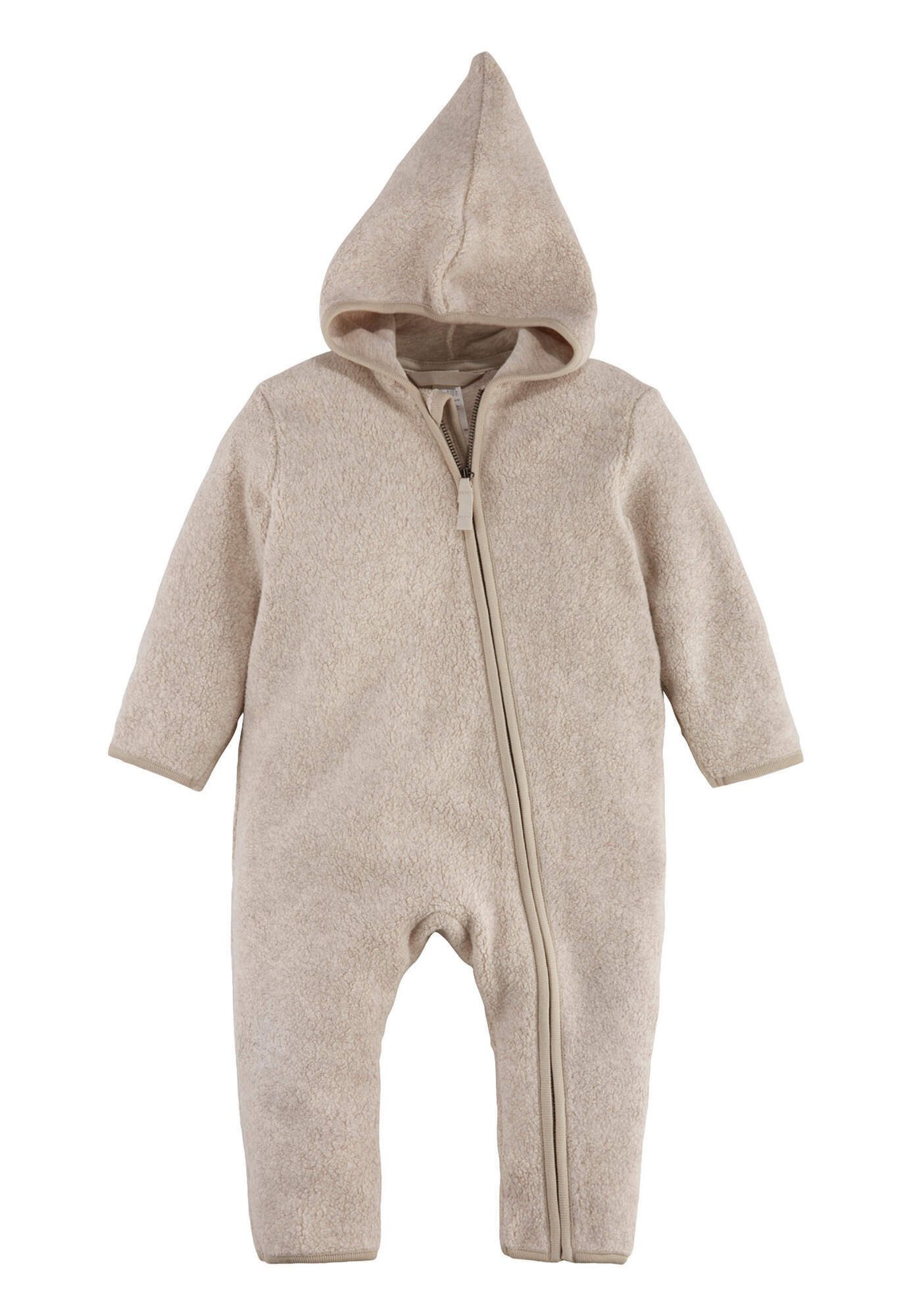 Fleeceoverall aus reiner Bio-Baumwolle