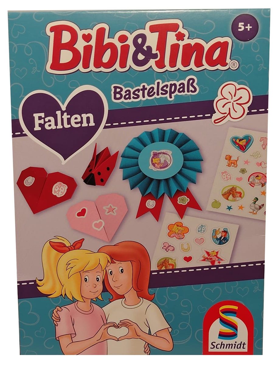 Schmidt Spiele Kreativset Schmidt Bibi und Tina Bastelspaß Falten 30 Faltpapiere Kreativ-Set