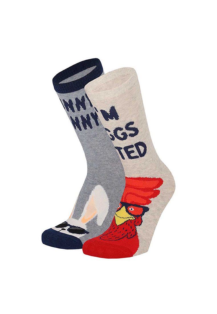 Apollo Socken Kinder Ostersocken 2er Pack Hasen u Oster-Motive (2-Paar)