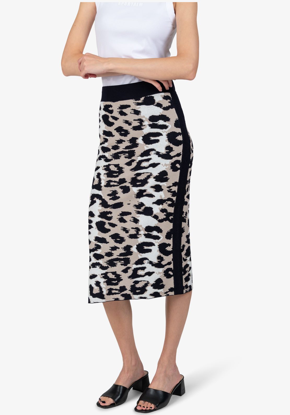 Sportalm Kitzbühel Midirock mit Animalprint günstig online kaufen