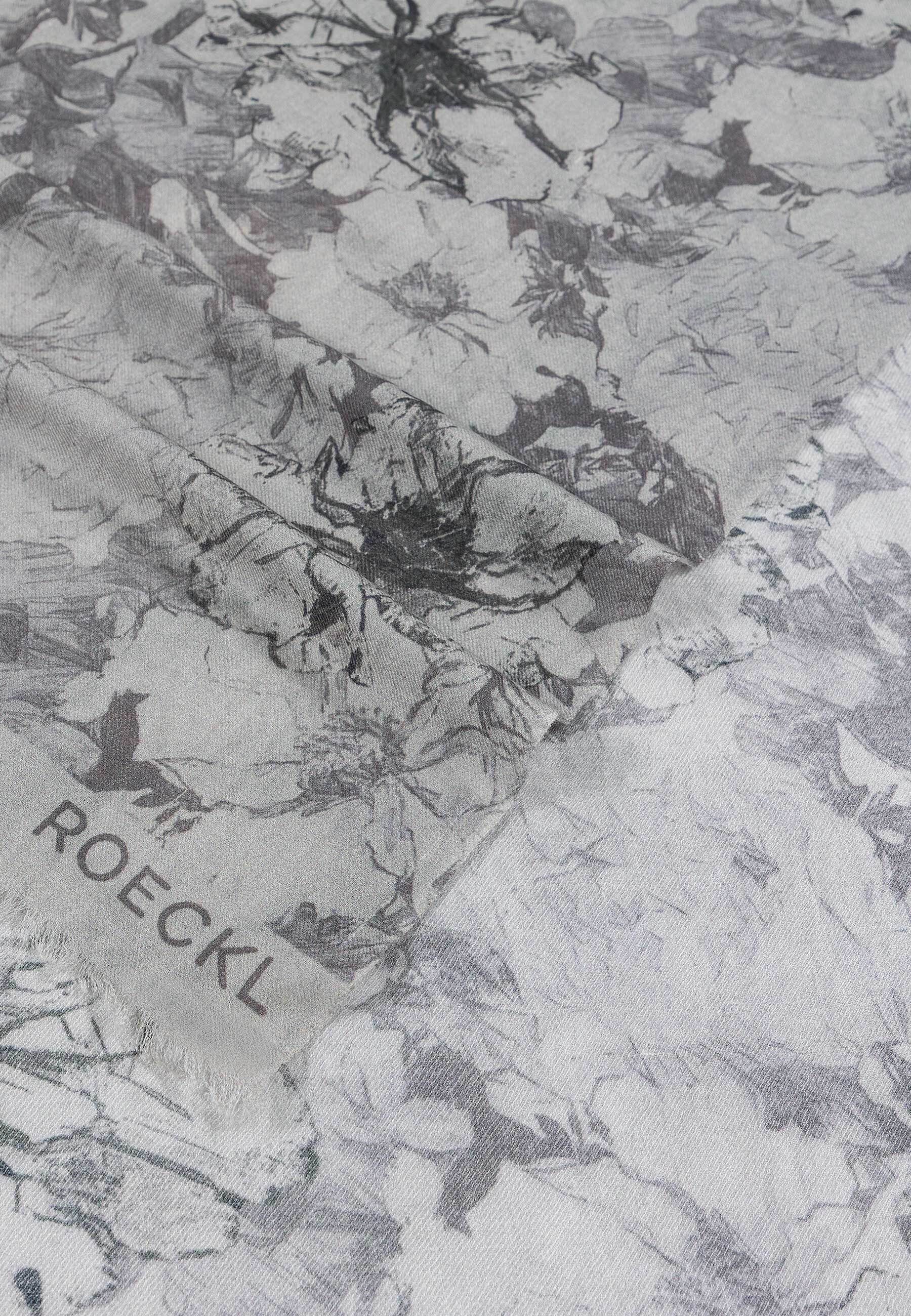 Roeckl Schal FLOWER WIND, Florales Wolltuch