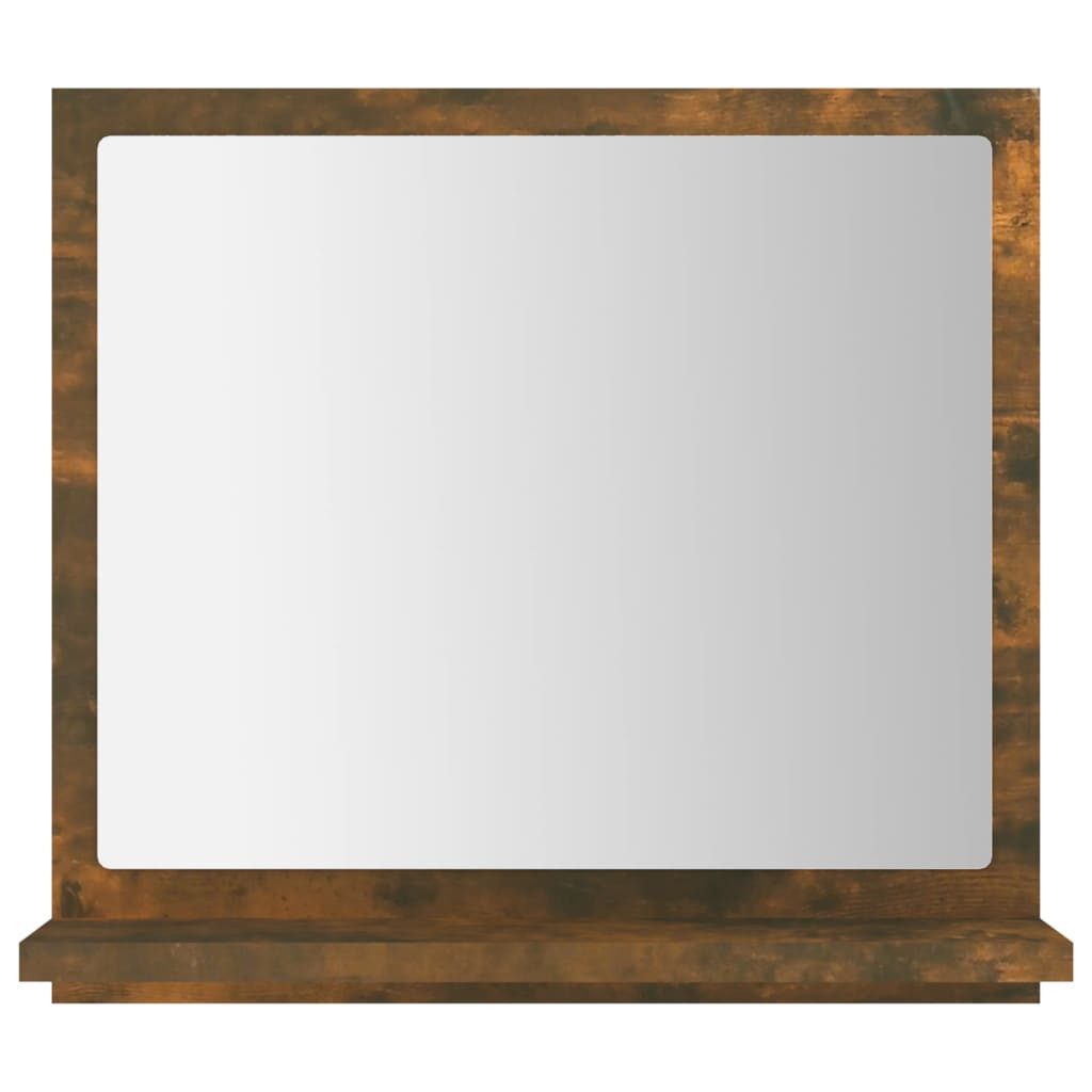 furnicato Wandspiegel mit Ablage 40 x 10,5 x 37 cm Räuchereiche (1-St), Badezimmerspiegel mit Ablage für Toilettenartikel im Bad – Bild 4 von 5