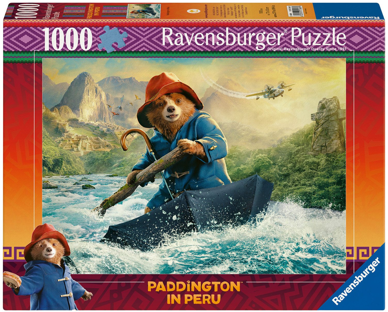 Ravensburger Puzzle Paddington in Peru, 1000 Puzzleteile, Made in Germany
