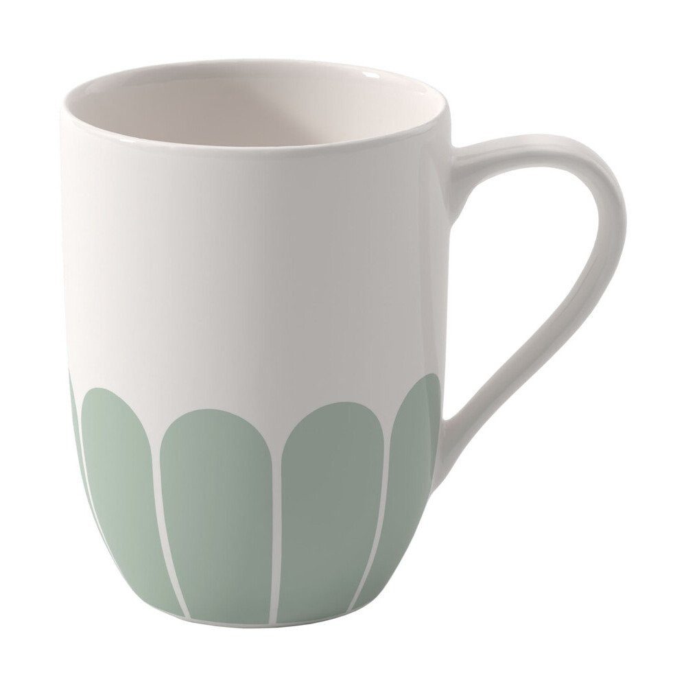 Villeroy & Boch Becher Henkelbecher 0,29 l Fleur vert, 1-tlg., Premium Porcelain, Henkelbecher, 0,29 l, Premium Porcelain, grün