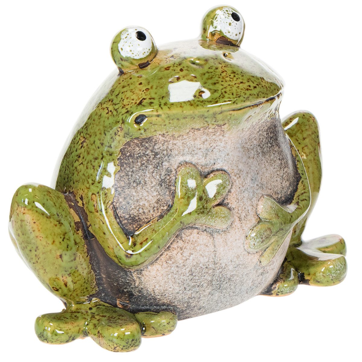 Florists Products Dekofigur Dekofigur Frosch aus Keramik im Vintage-Stil