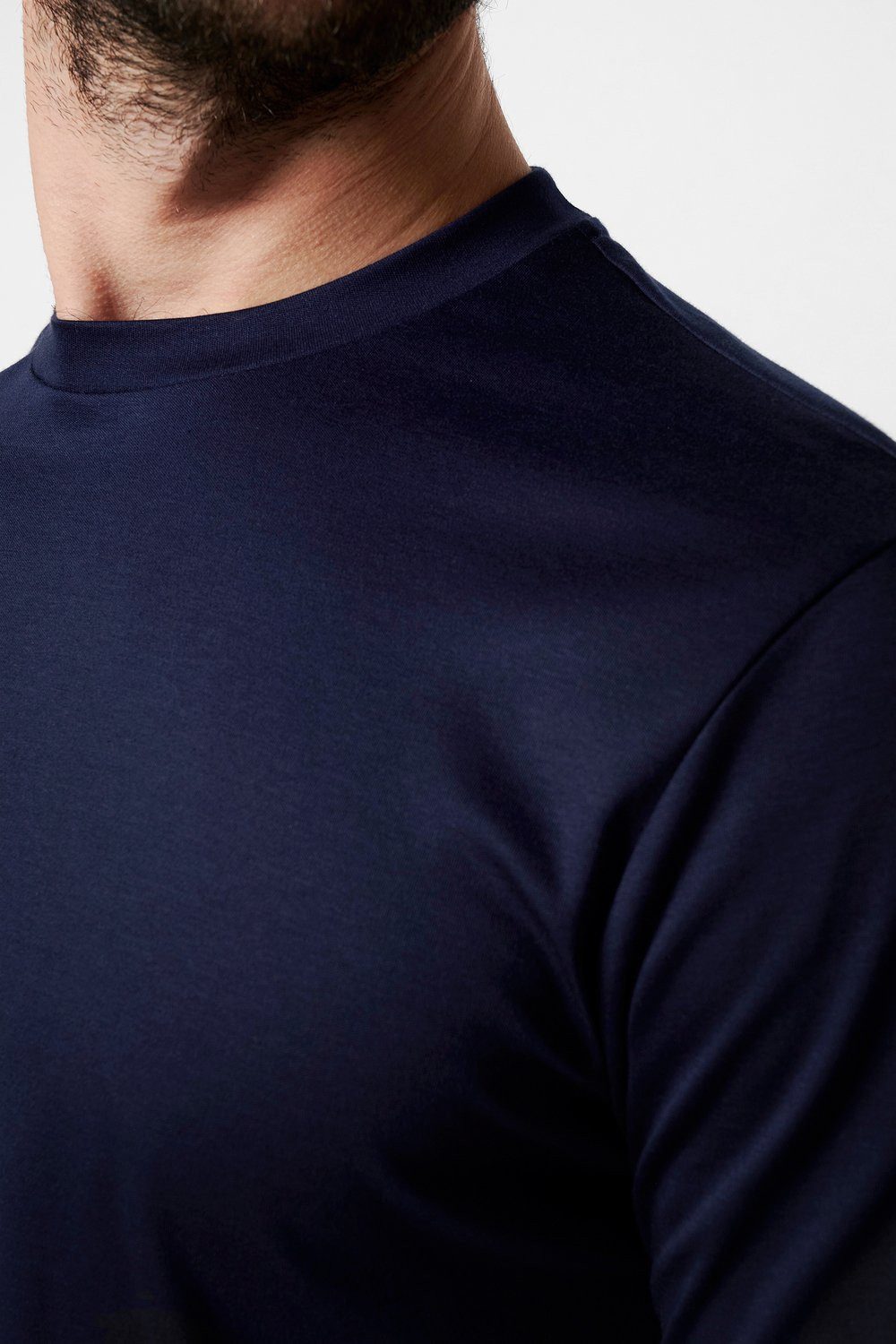 DESOTO T-Shirt Jersey T-Shirt Rundhalsausschnitt halbarm Mit Rundhalsausschnitt, Strech-Qualität