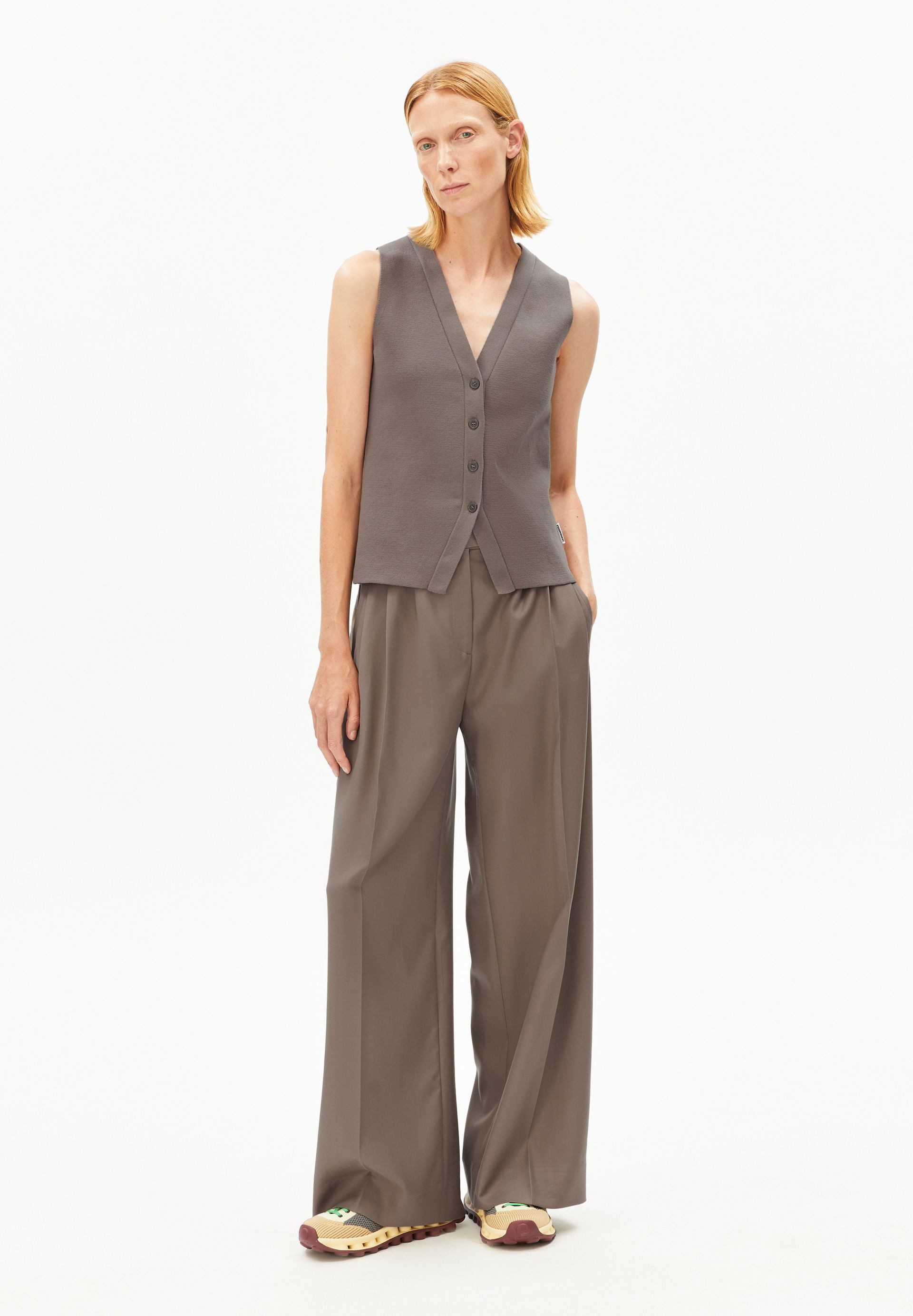 Armedangels Strickweste COMPACT BUTTONED Bio-Baumwoll-Mix