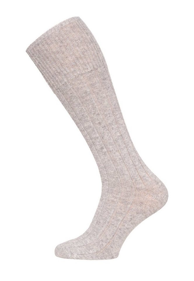 HomeOfSocks Kniestrümpfe Merino Kaschmir Kniestrumpf Luxuriöse Wollsocken  Extra Weich Kniestrümpfe mit Merino- und Kashmirwolle