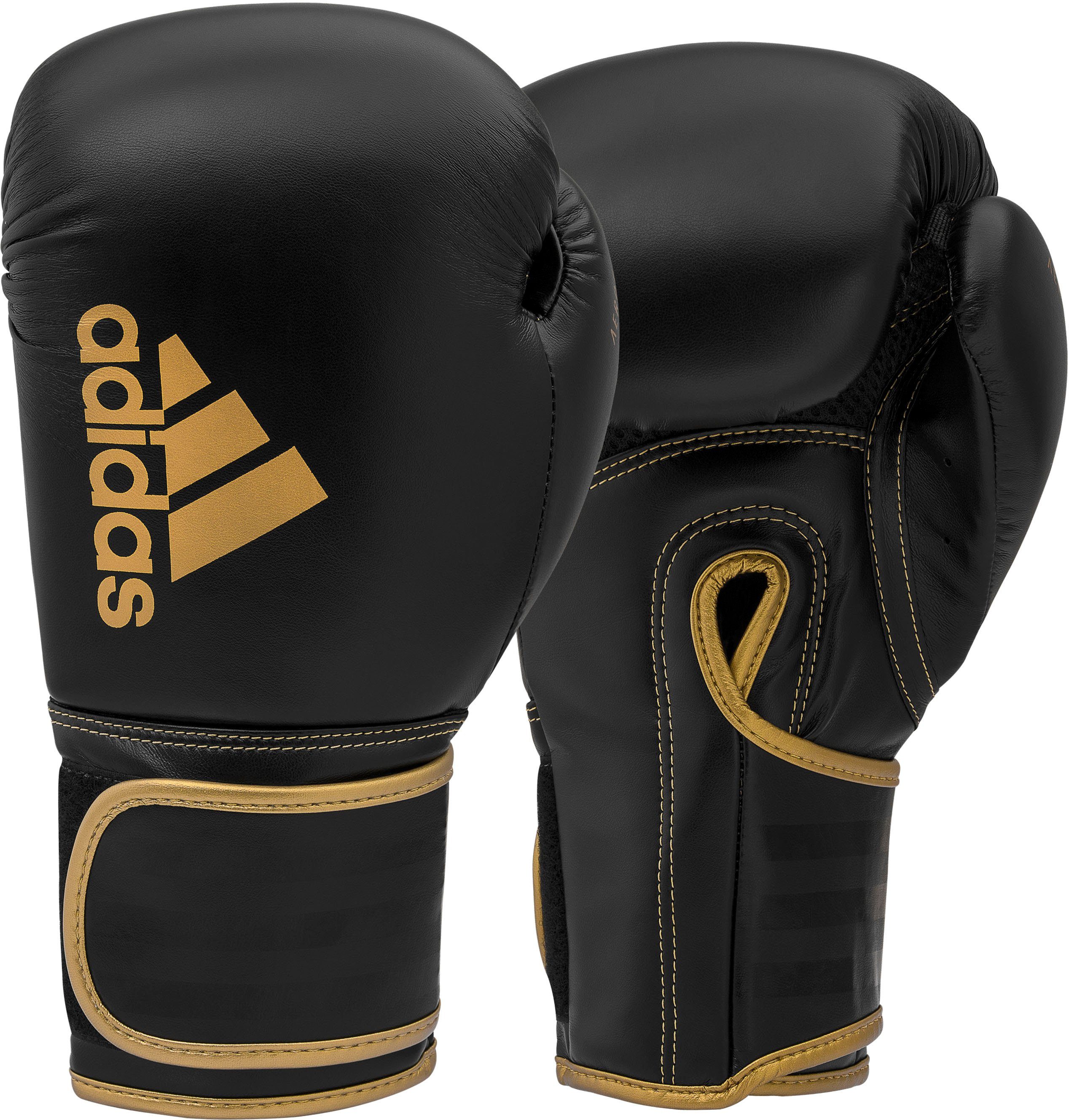 80 Performance Hybrid adidas Schwarz/Gold Boxhandschuhe