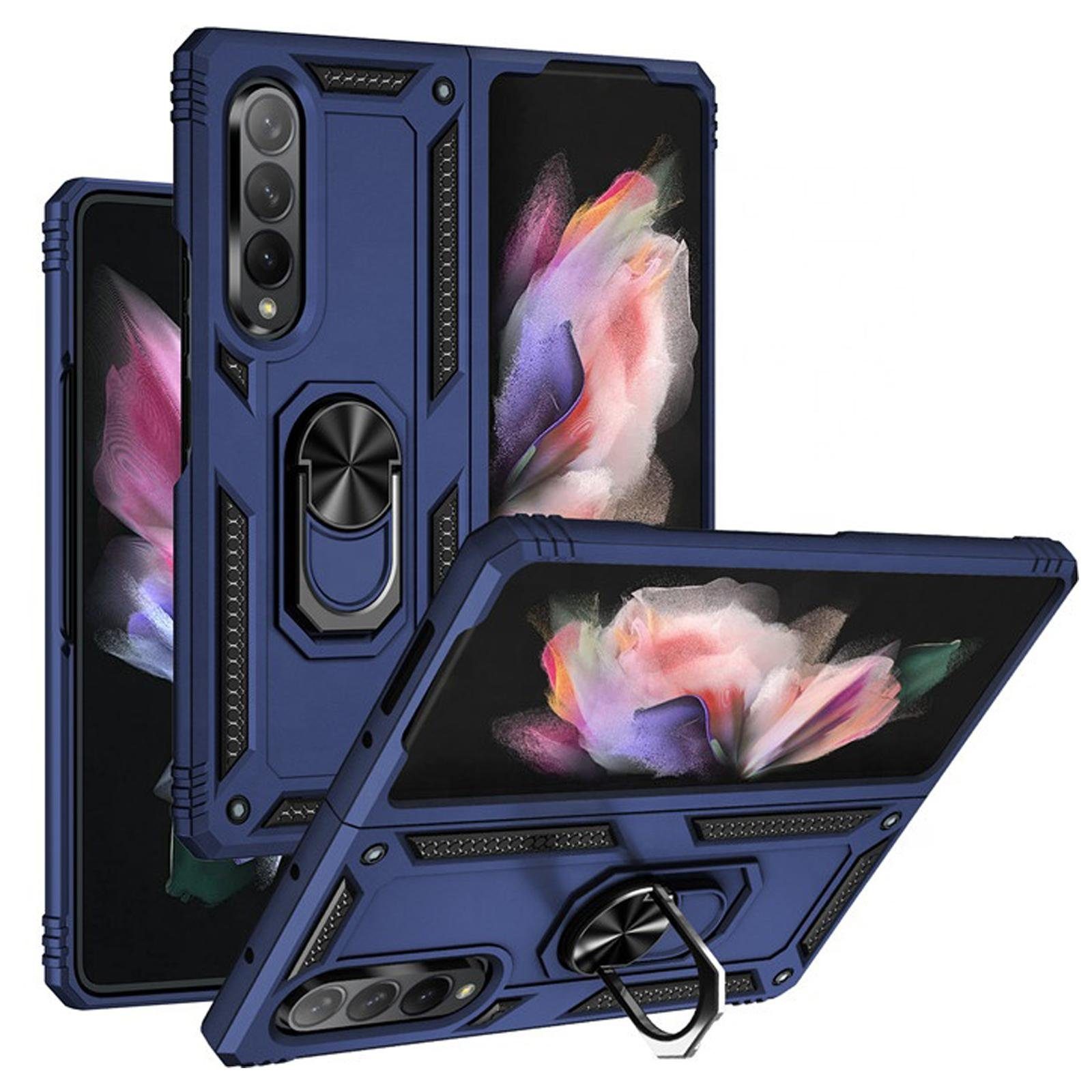 Numerva Handyhülle Schutz Hülle für Samsung Galaxy Z Fold 3 5G, Outdoor Case Panzer Hülle Bumper Cover