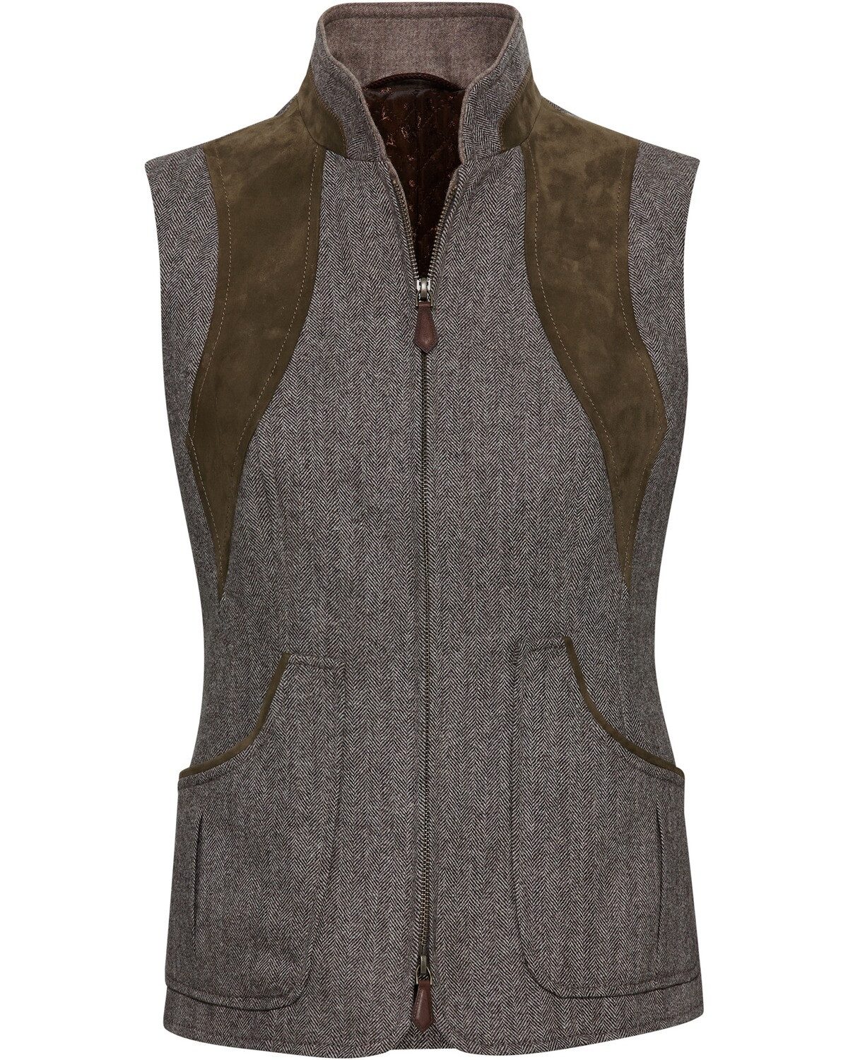 Habsburg Longweste Damen Fischgrat-Weste Waidegg