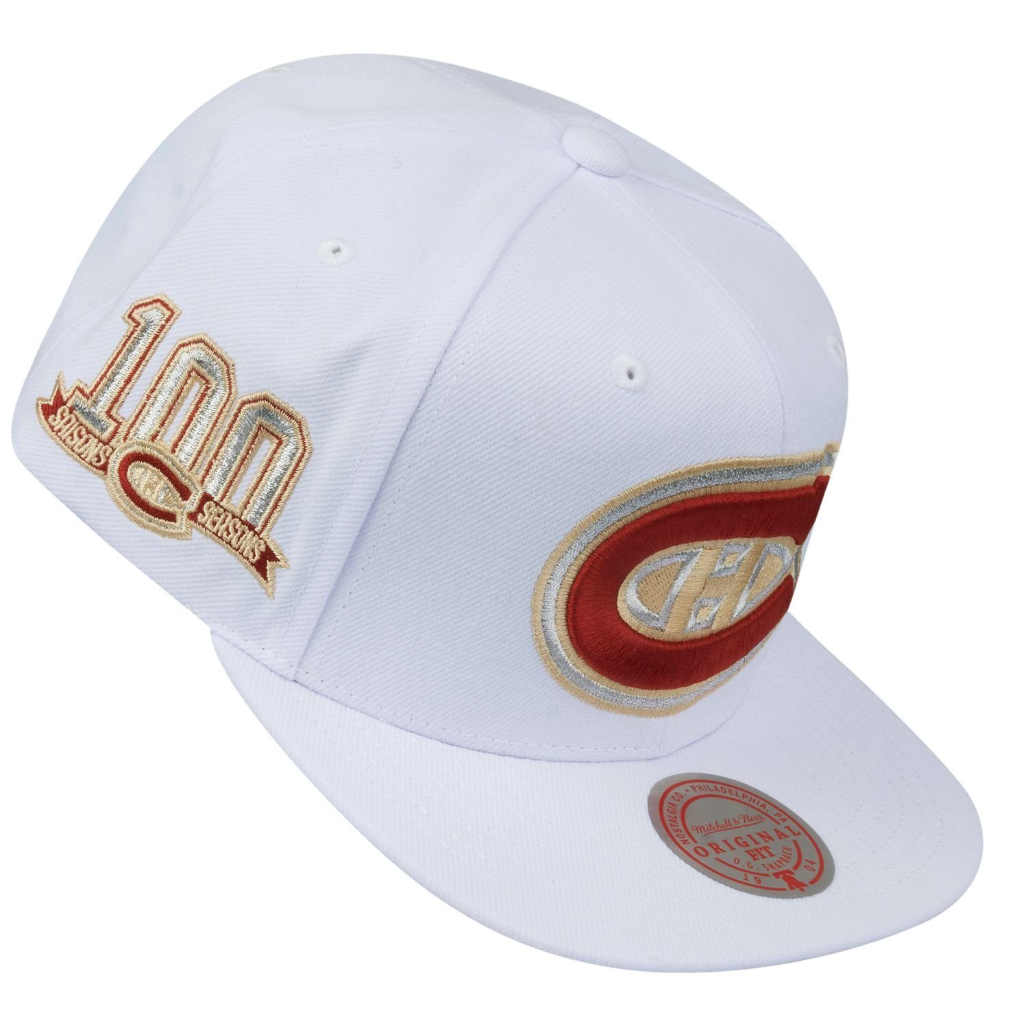 & Canadiens Ness Cap Mitchell Montreal Snapback WHITE