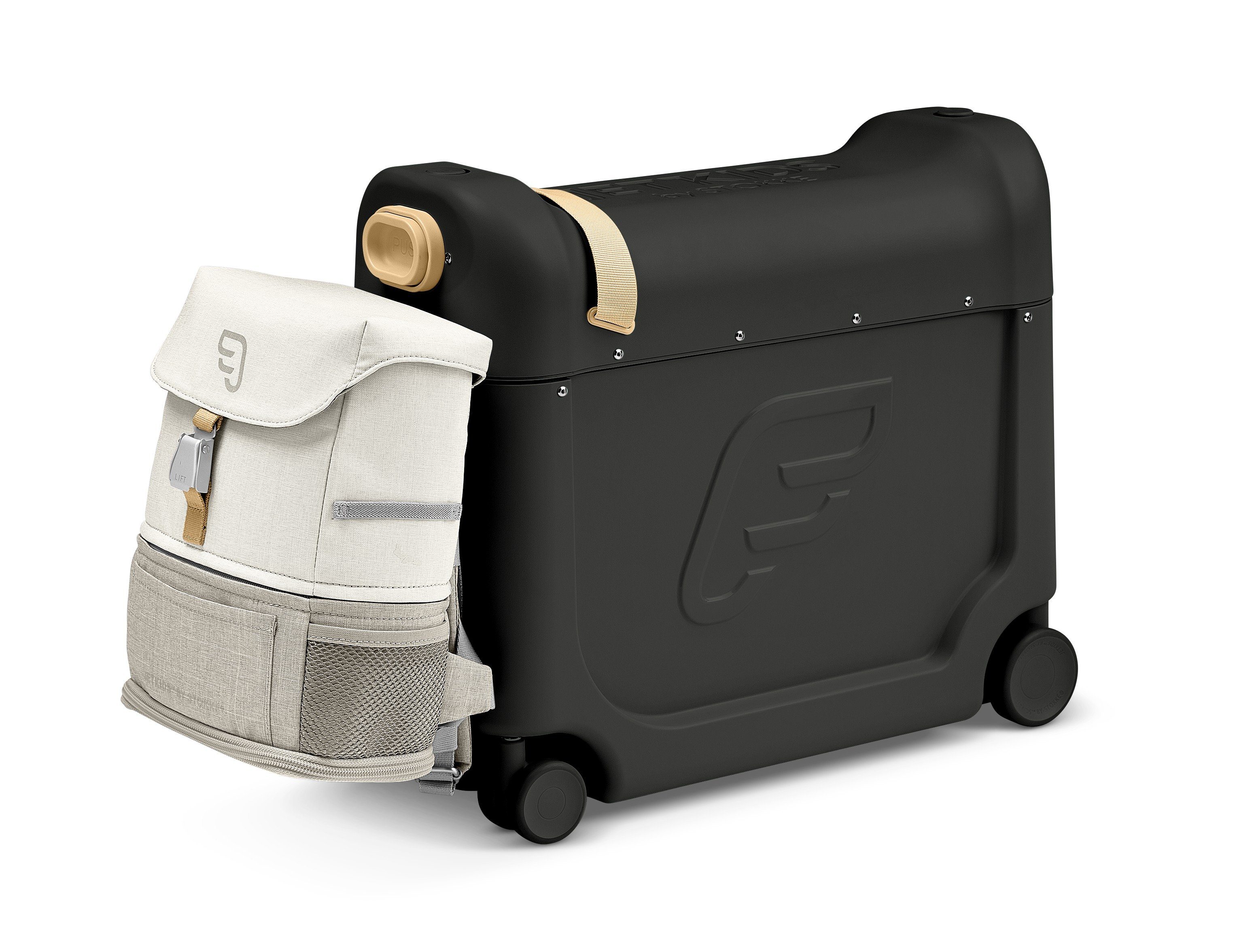 Stokke Kinderkoffer BedBox Koffer by JetKids™ - Ideal für kurze und lange Reisen Lunar Eclipse (Koffer + Rucksack)
