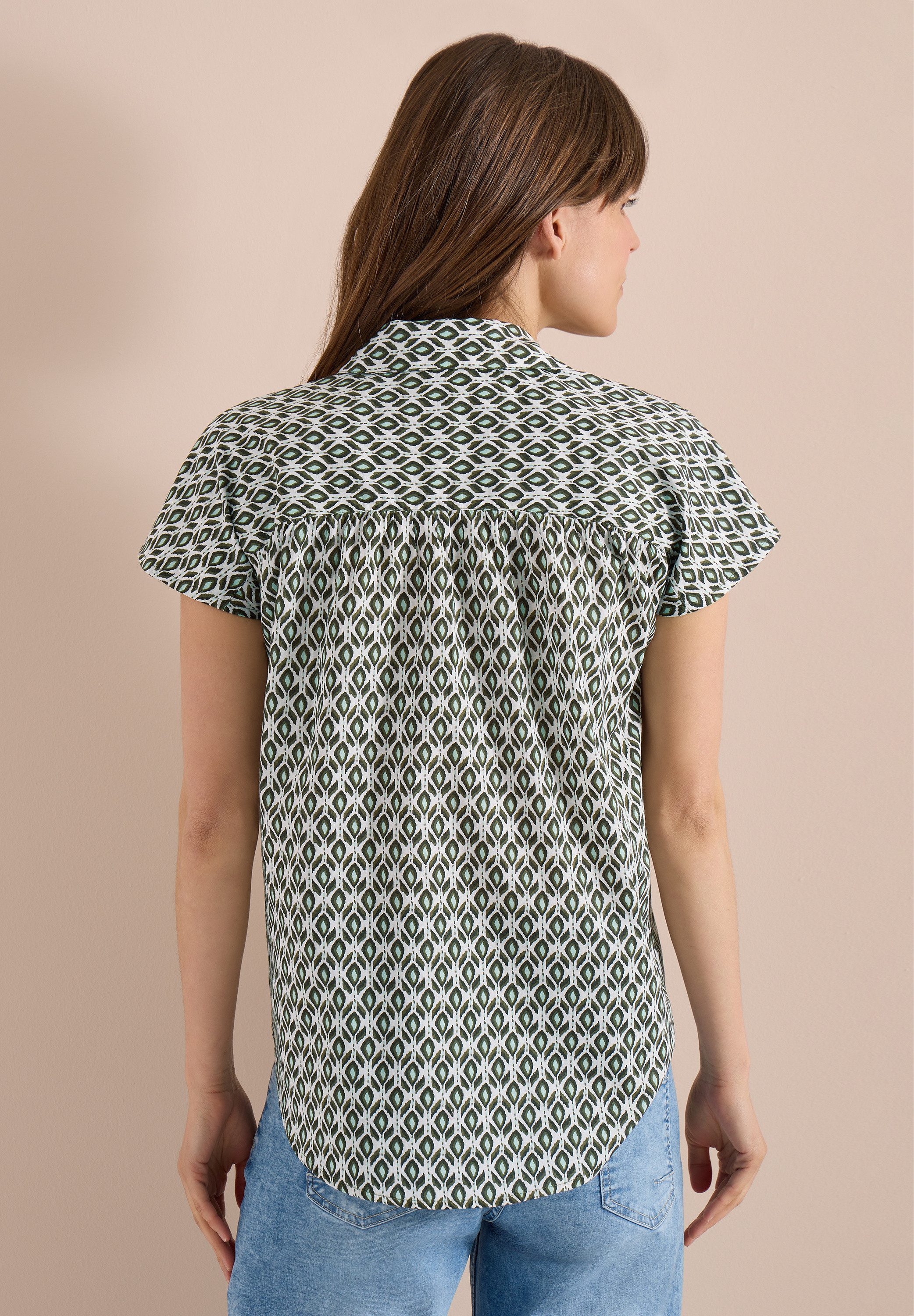 CECIL Hemdbluse aus reiner Baumwolle