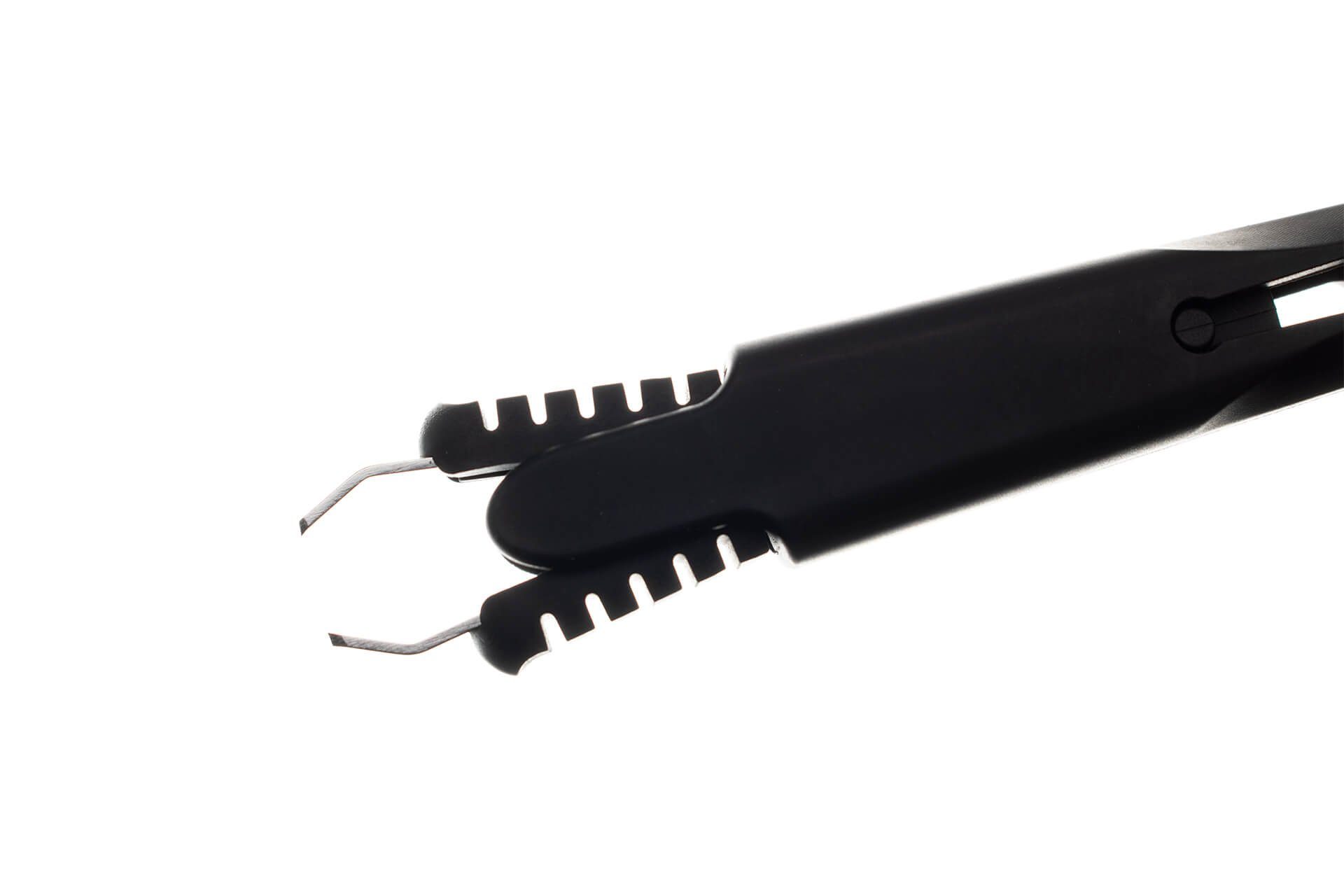 Seki EDGE Nasenhaarschere G-2200, Made in Japan, 95mm, Schwarzer Nasenhaartrimmer für Nasenhaare, Edelstahl und Elastomer