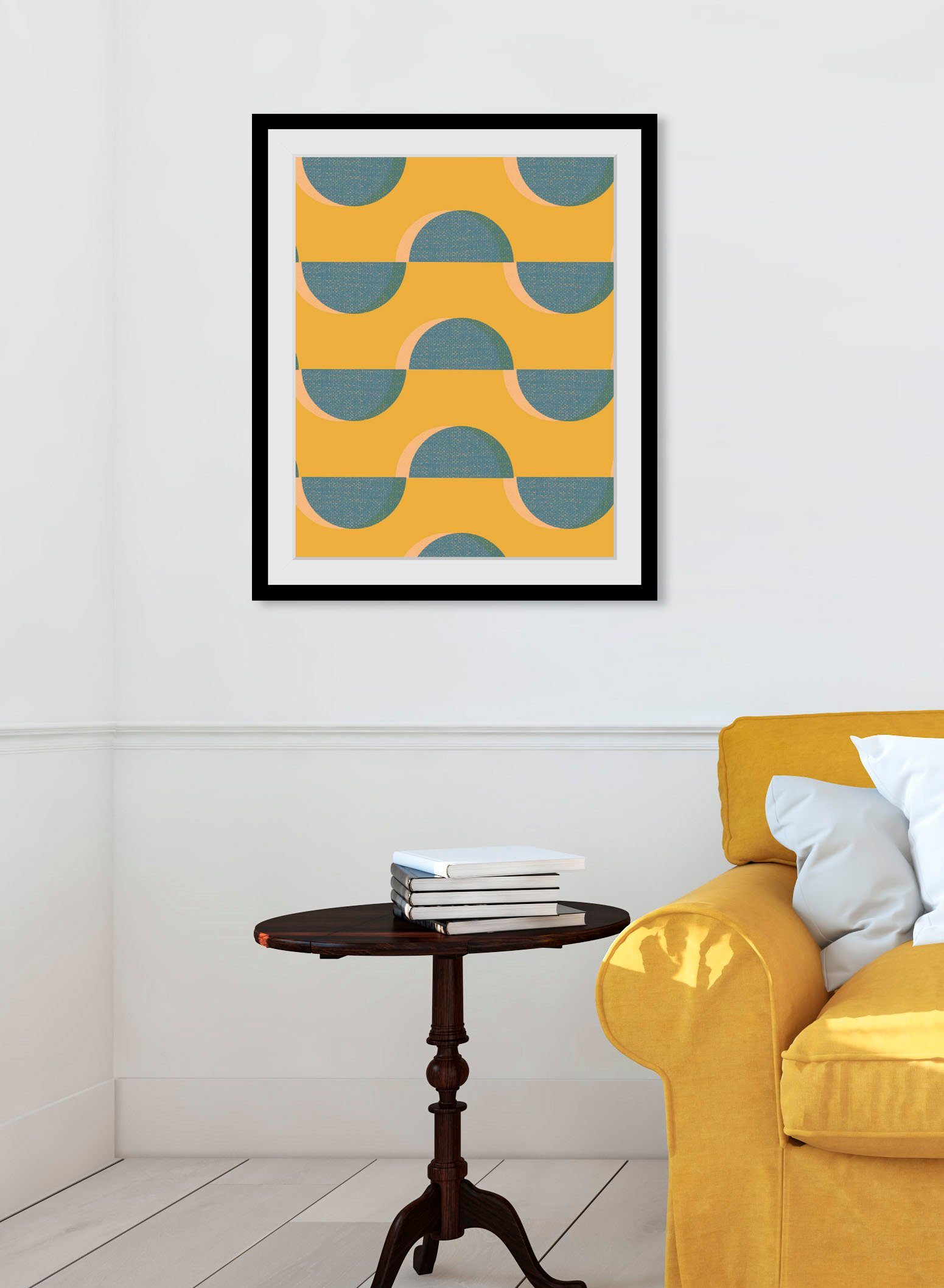 queence Bild Sami, Abstrakt, Figuren, Gemälde, Kunst (1 St), HD Premium Poster-Druck inkl. Holzrahmen