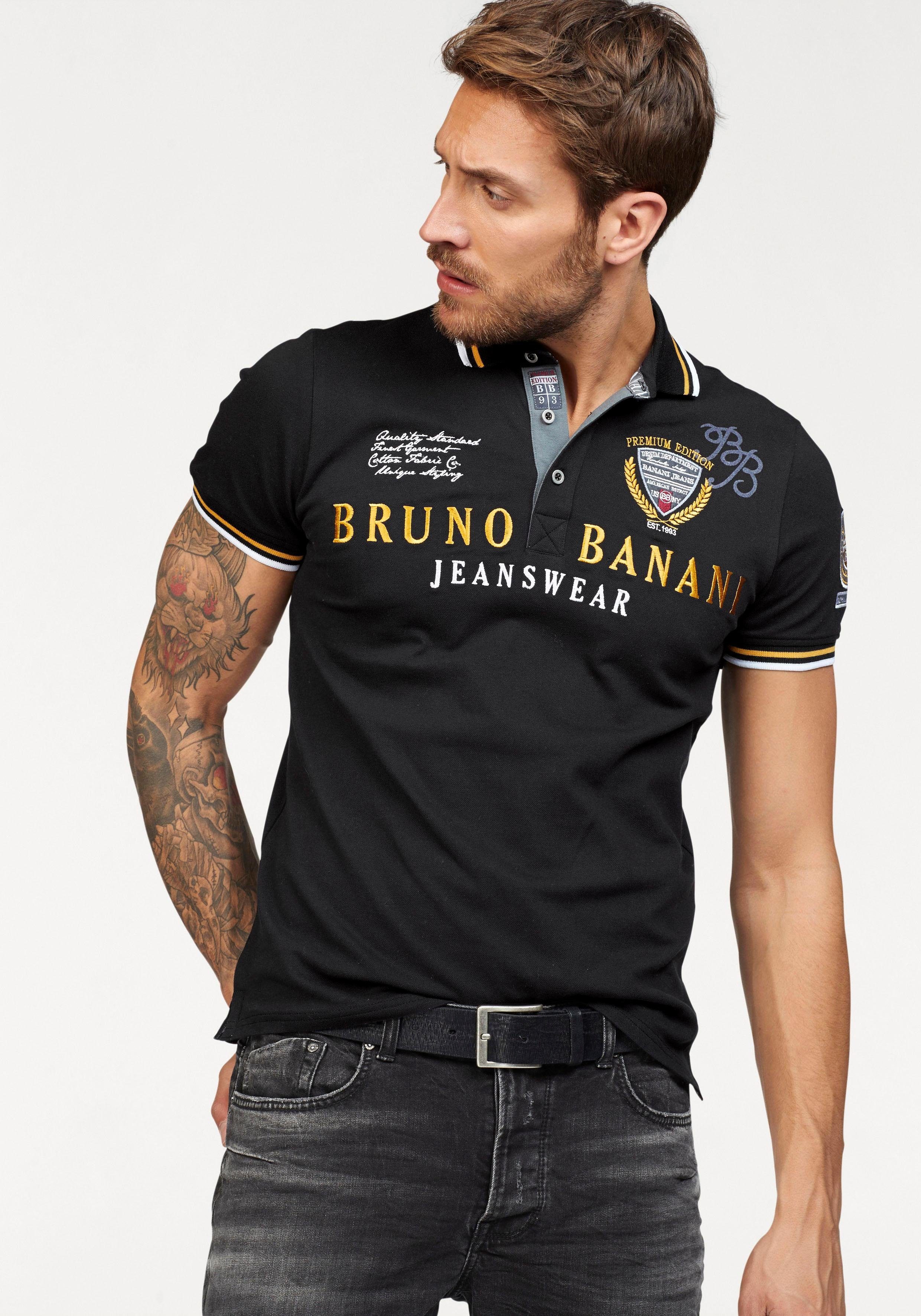 Bruno Banani Poloshirt körpernahe Passform, mit günstig online kaufen